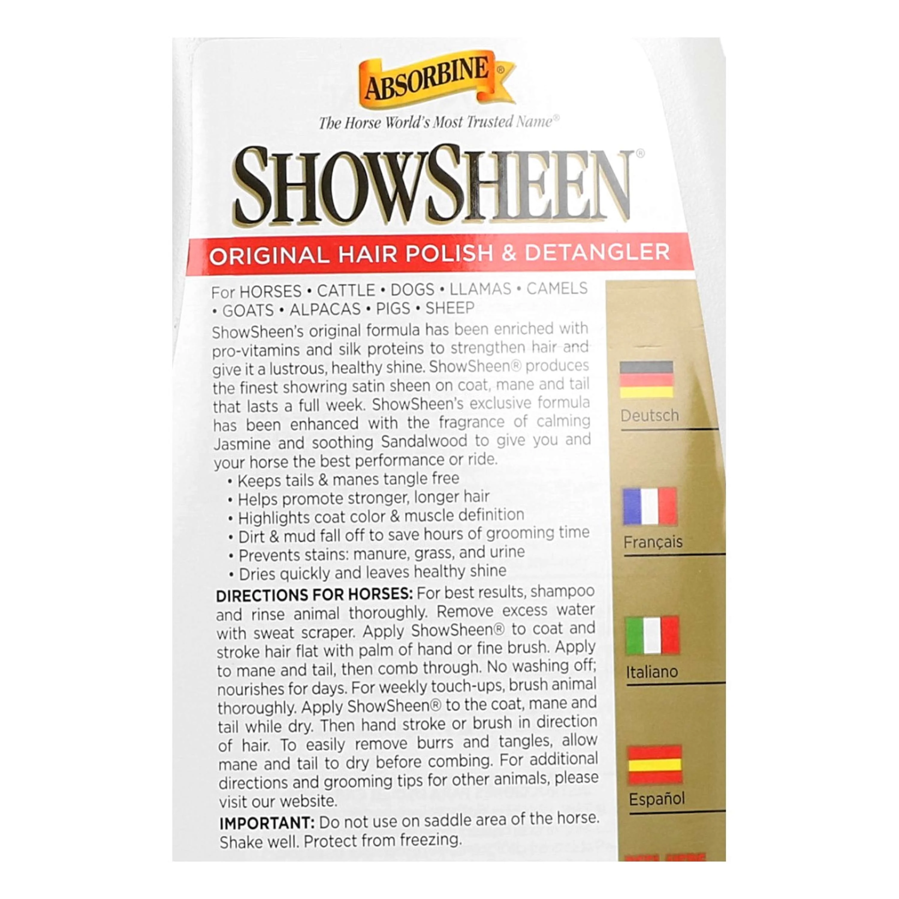 Absorbine Démêlant Showsheen - Image 4