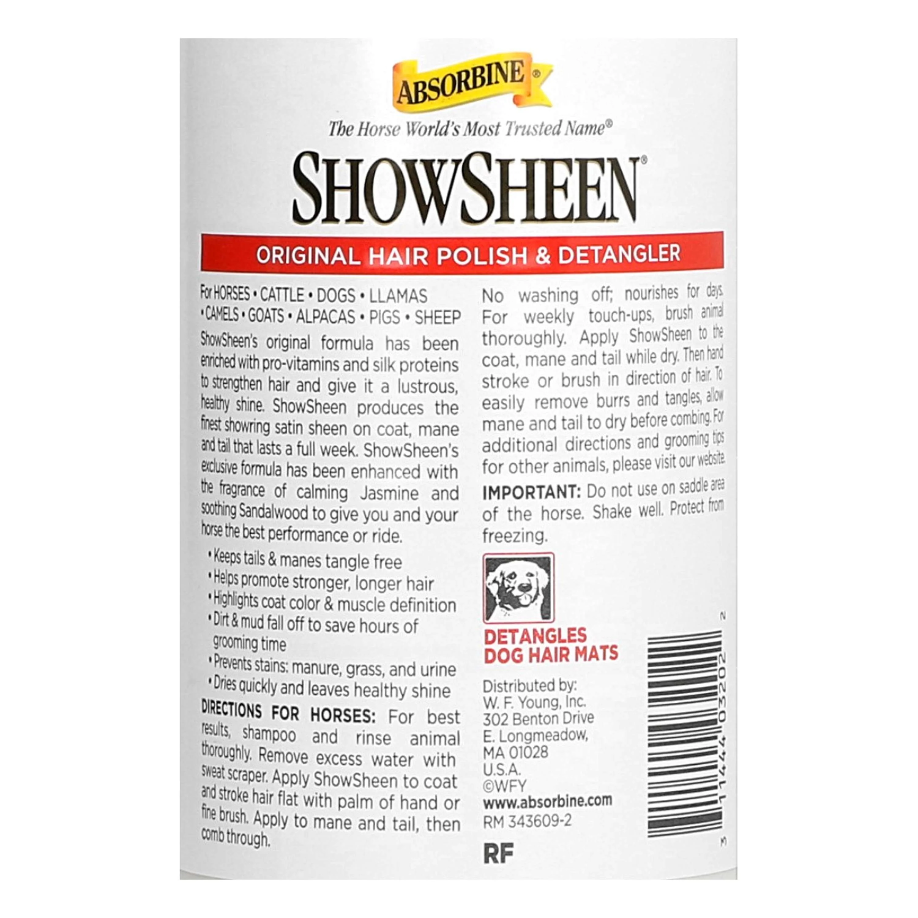 Absorbine Démêlant Showsheen Recharge - Image 3