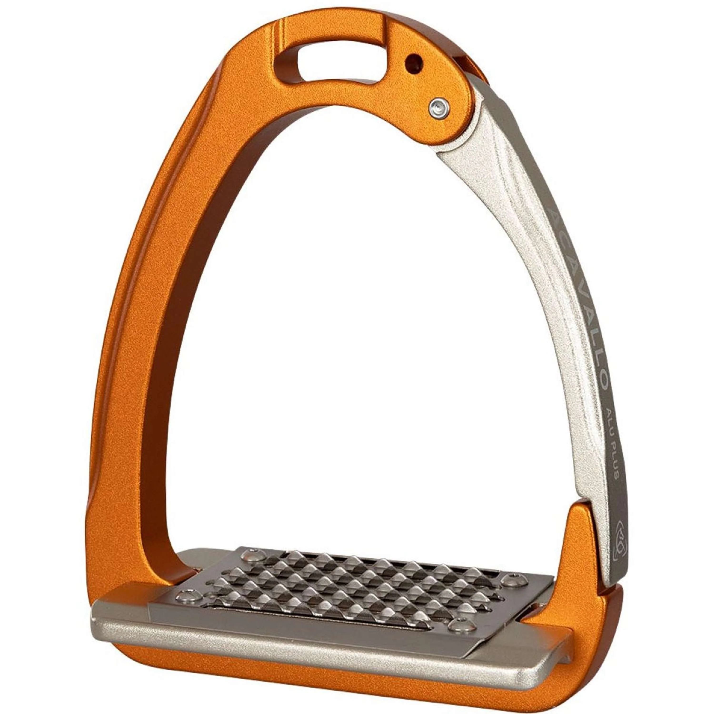 Acavallo Étriers Arena Alu Plus 2.0 Orange/Nickel - Image 2