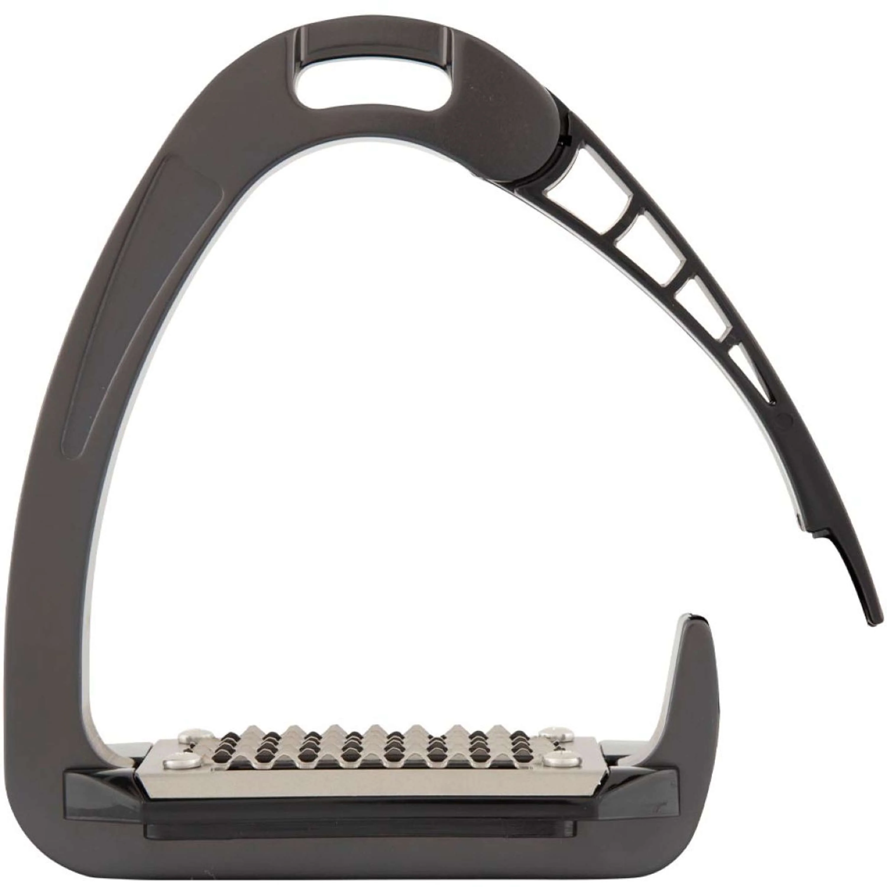 Acavallo Étriers Arena AluPRO Junior Charbon de bois/Noir - Image 3