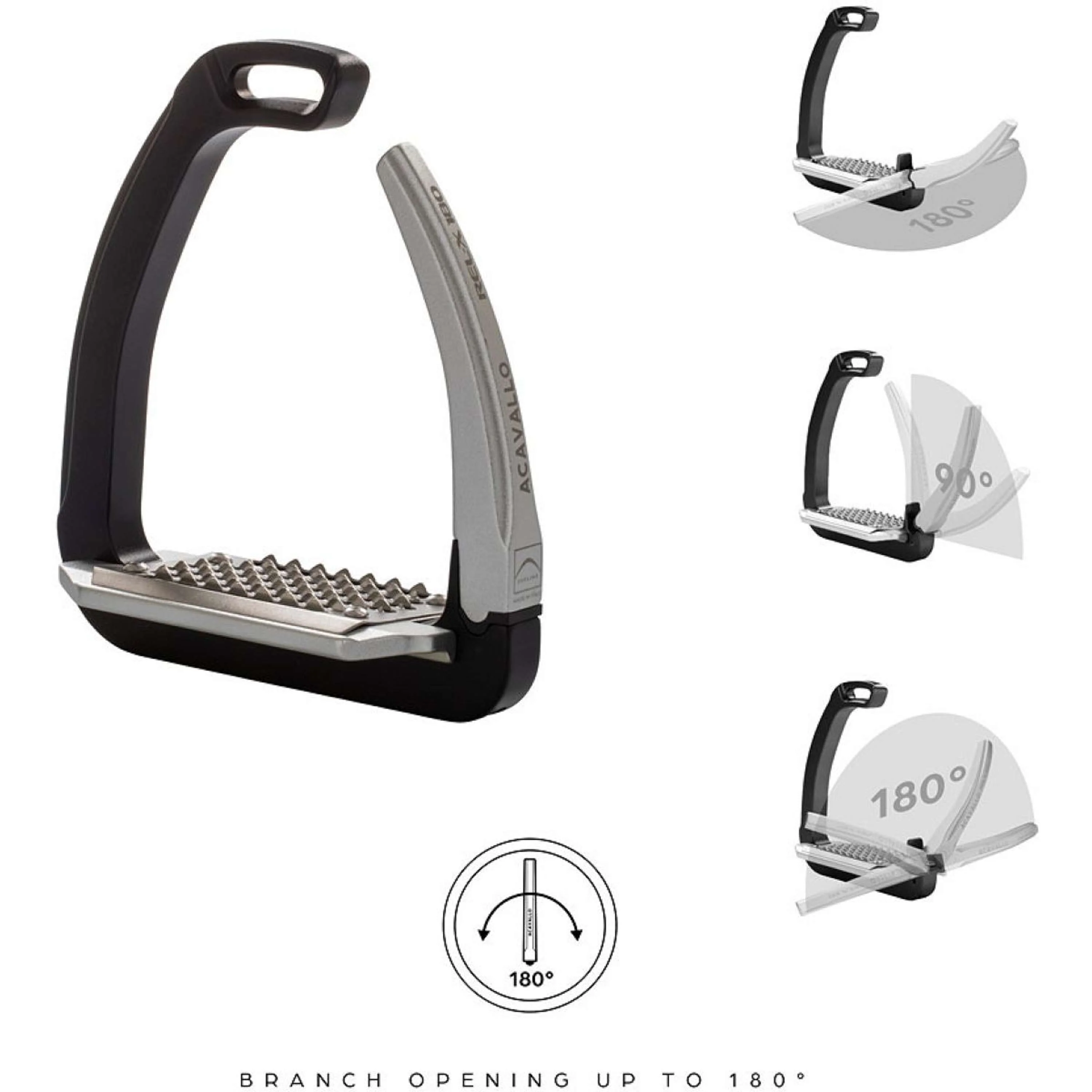 Acavallo Étriers REL-X 180 Bleu ciel/alu - Image 3
