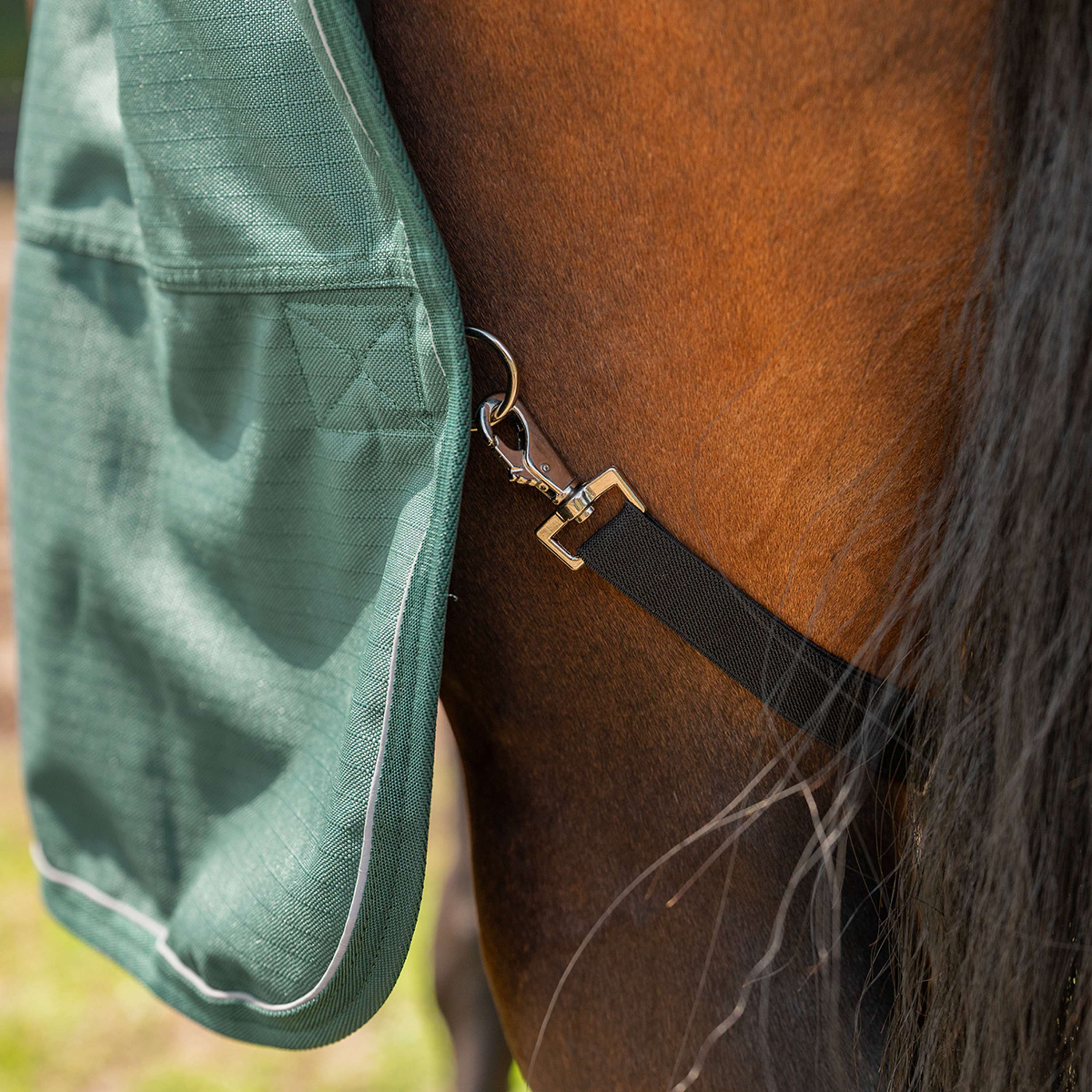Agradi Horse Couverture d'Extérieur 1200D 0gr Bande Réfléchissante Vert - Image 7