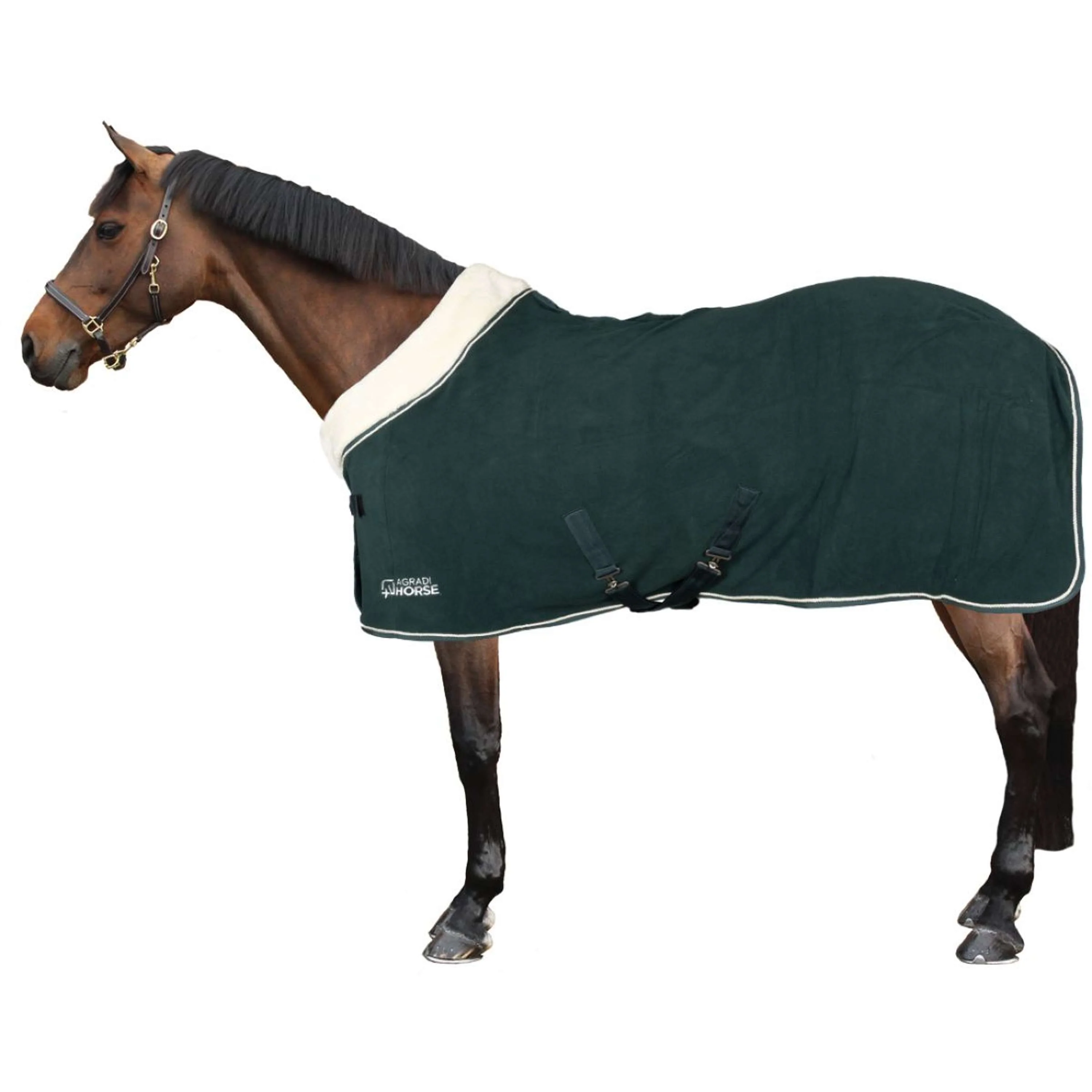 Agradi Horse Couverture Polaire Modern Rosé Fir Green - Image 2
