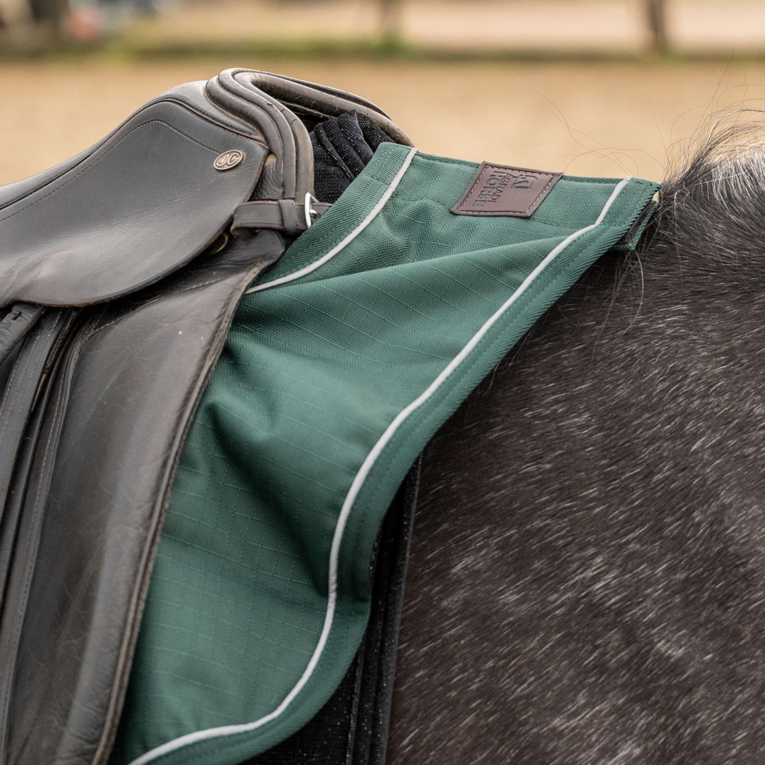 Agradi Horse Couvre-reins 1200D Bande Réfléchissante Vert - Image 5