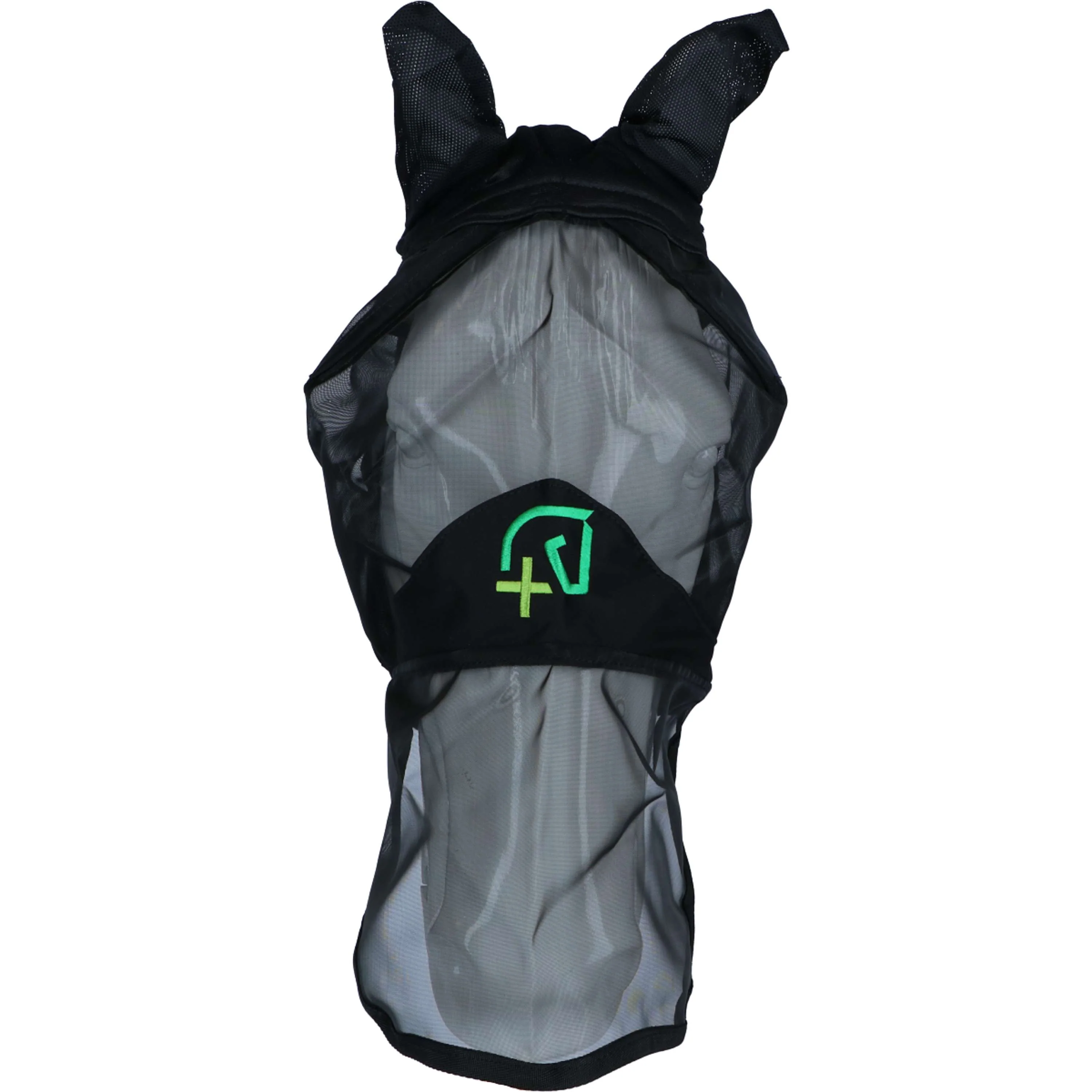 Agradi Horse Masque Anti-Mouches Fine Mesh avec Oreilles et Nez Noir - Image 2