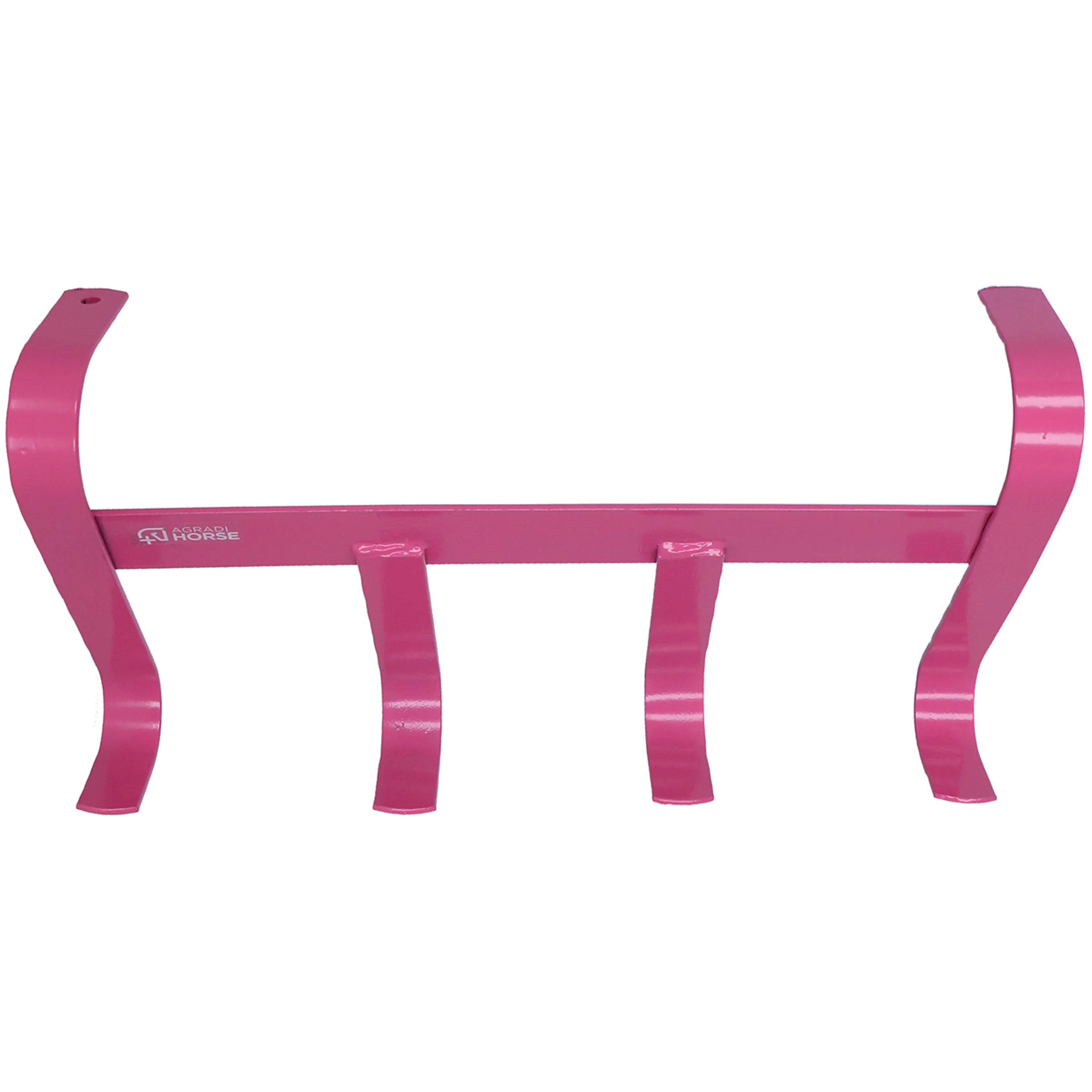 Agradi Horse Porte-Bride avec 4 Crochets Rose - Image 3