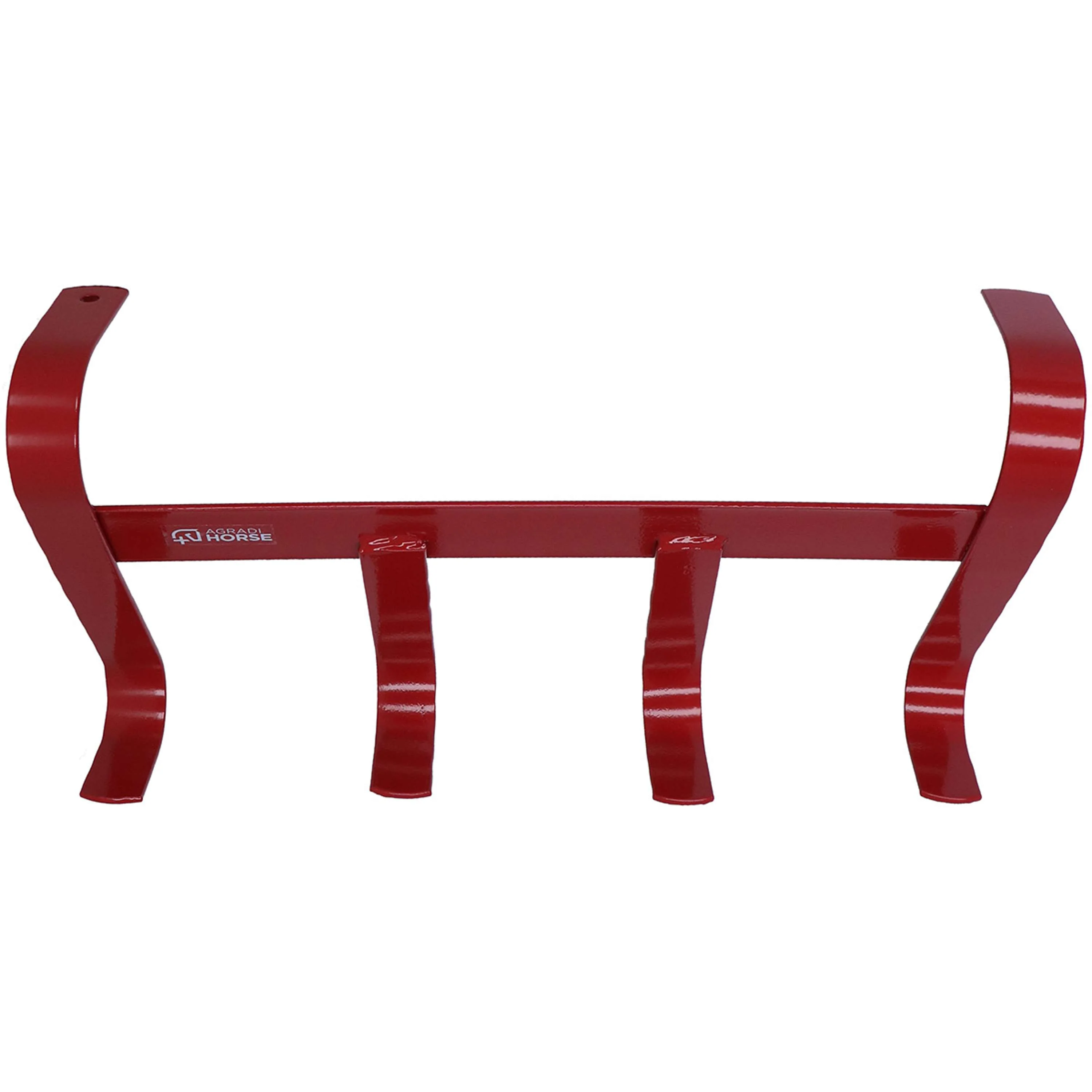 Agradi Horse Porte-Bride avec 4 Crochets Rouge - Image 3