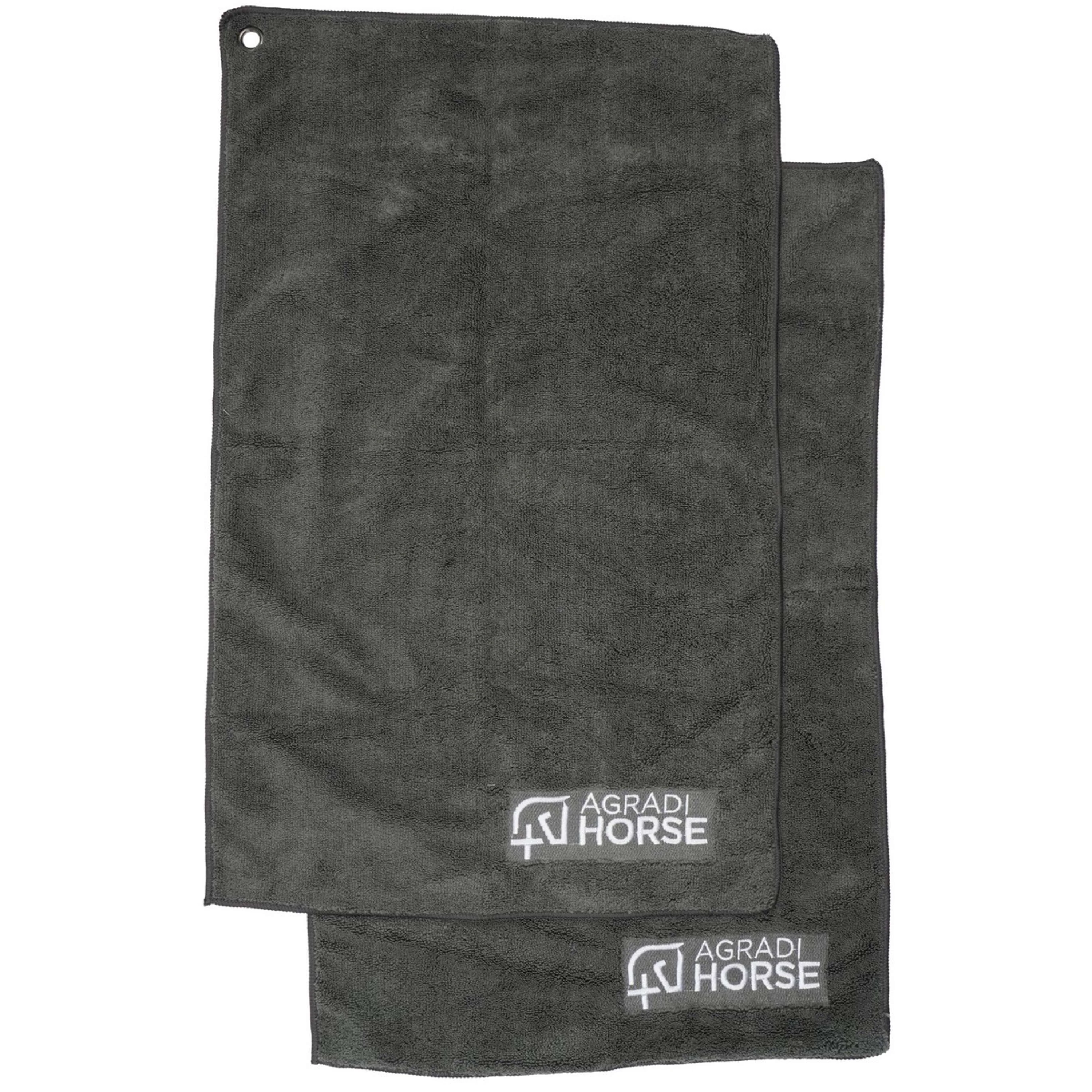 Agradi Horse Serviette Microfibre par paire Gris - Image 2