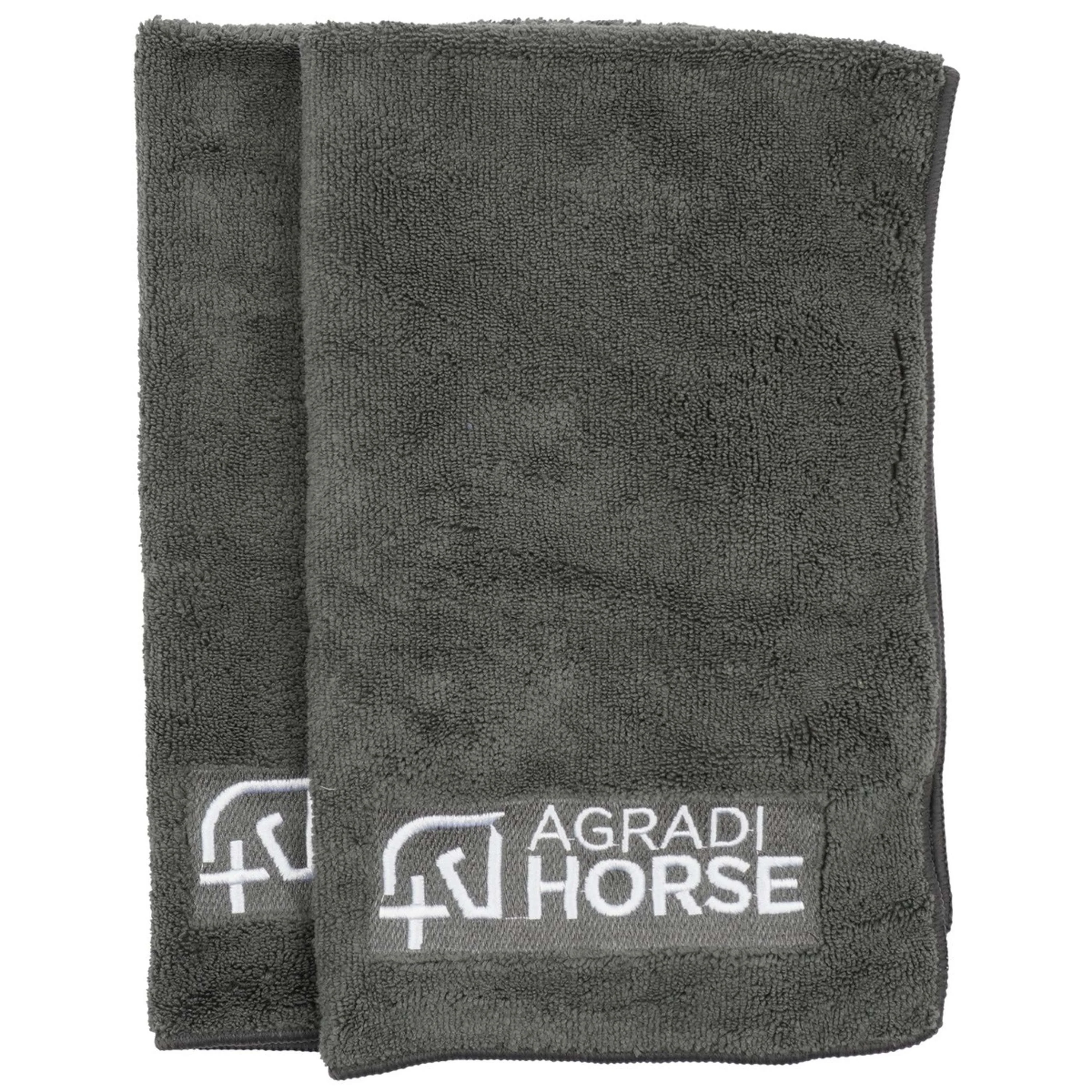 Agradi Horse Serviette Microfibre par paire Gris - Image 3
