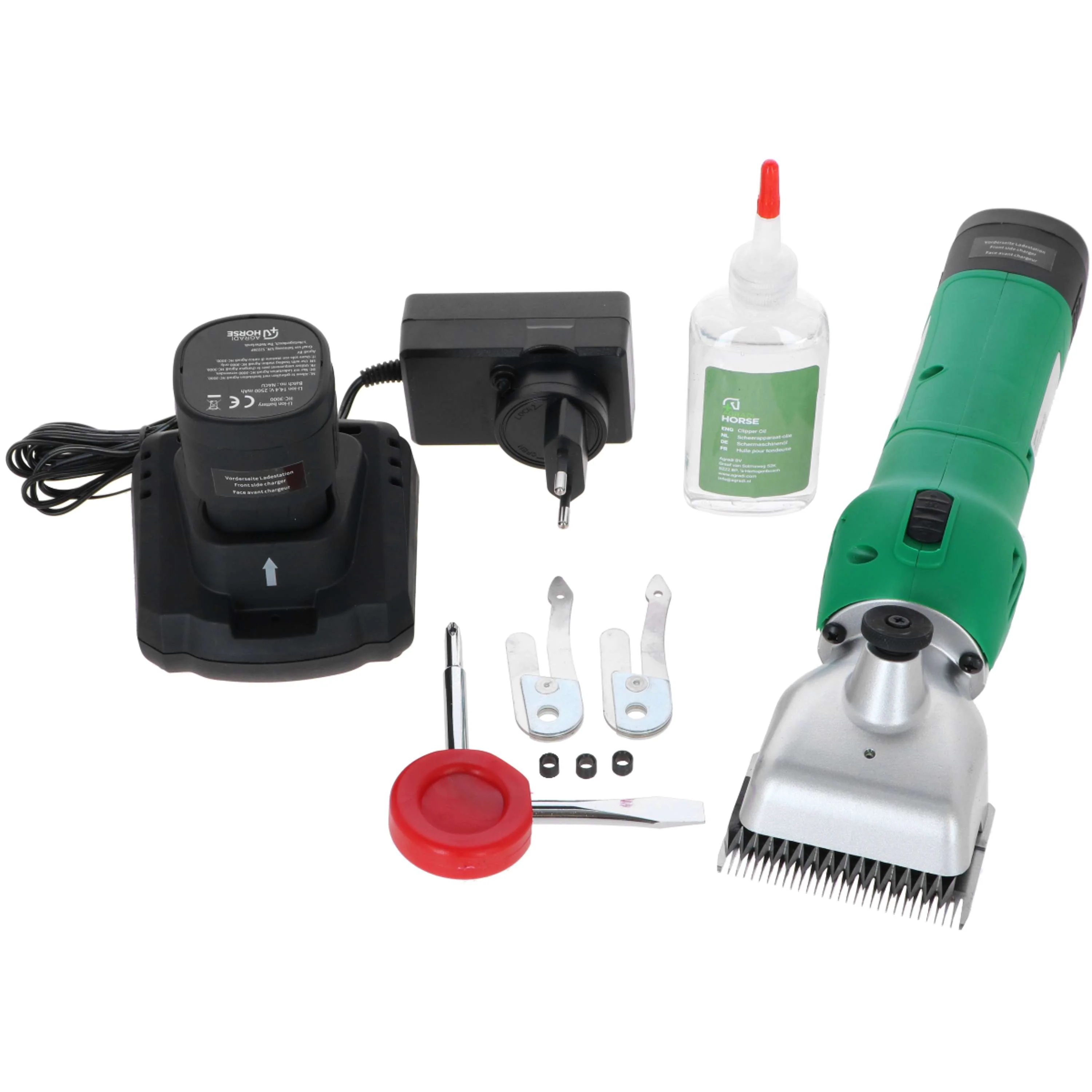 Agradi Horse Tondeuse FarmClipper HC-3000 Batterie2 31/15 Dents Vert - Image 10