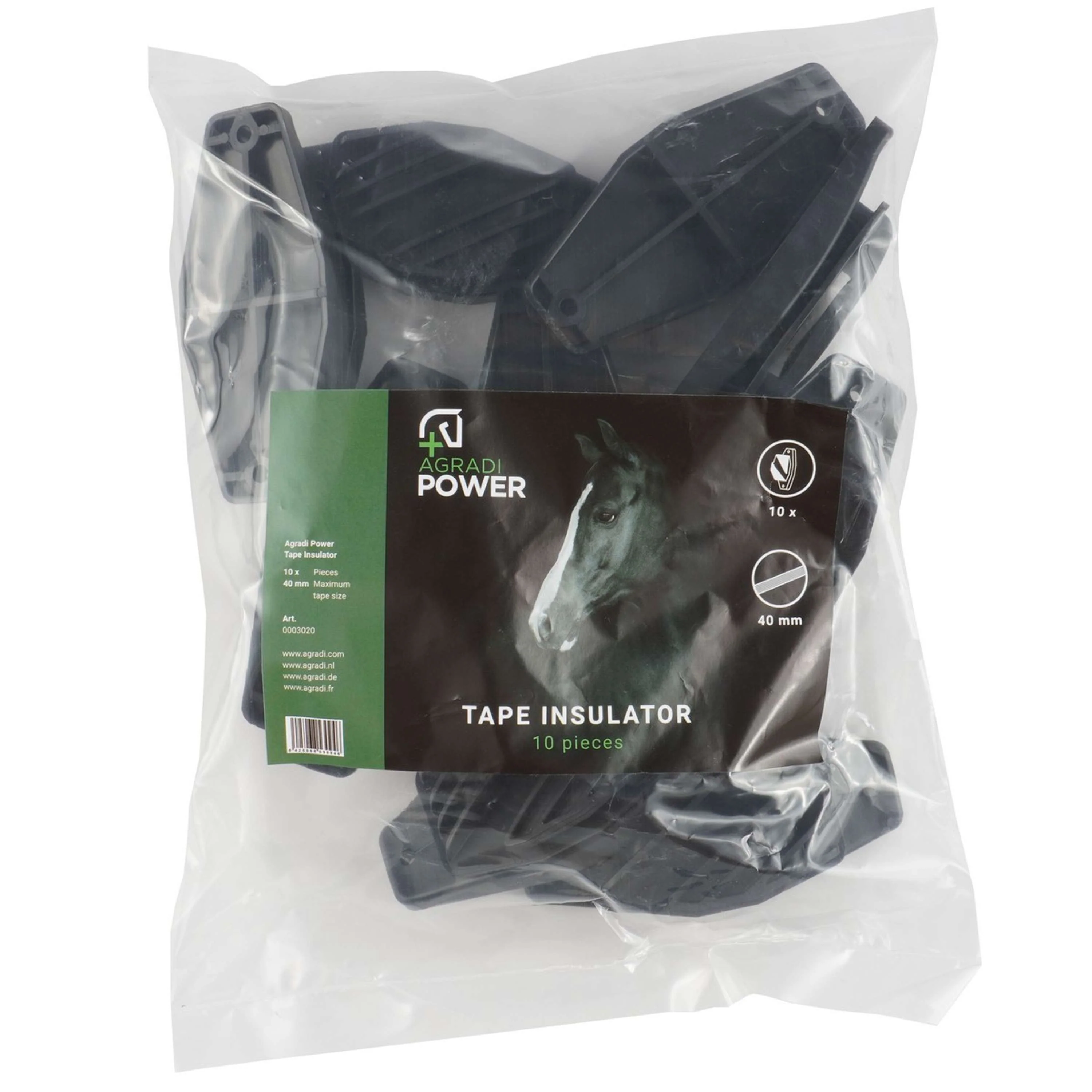 Agradi Power Isolateur pour Ruban Noir 10 Pièces - Image 5