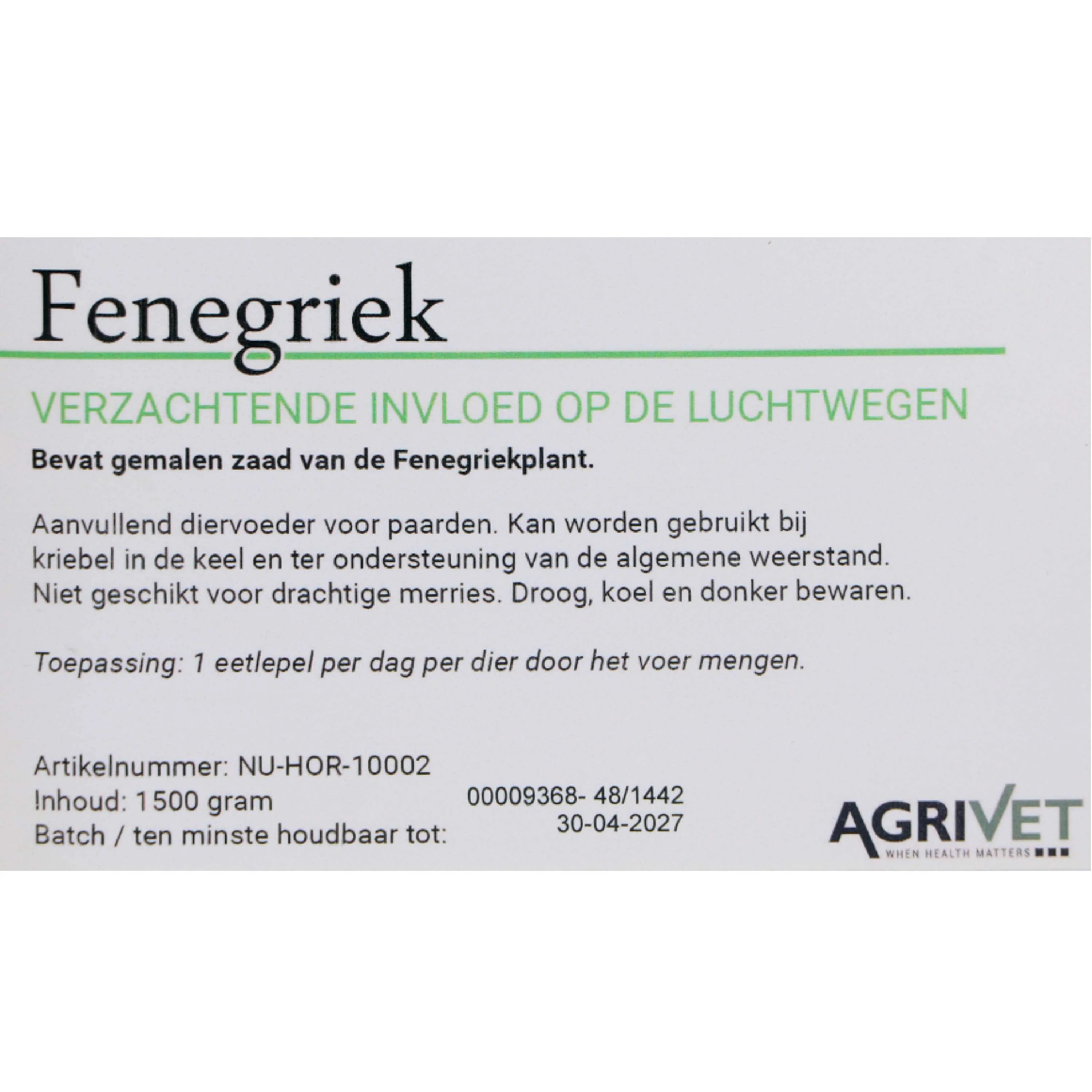Agrivet Fenugrec - Image 3