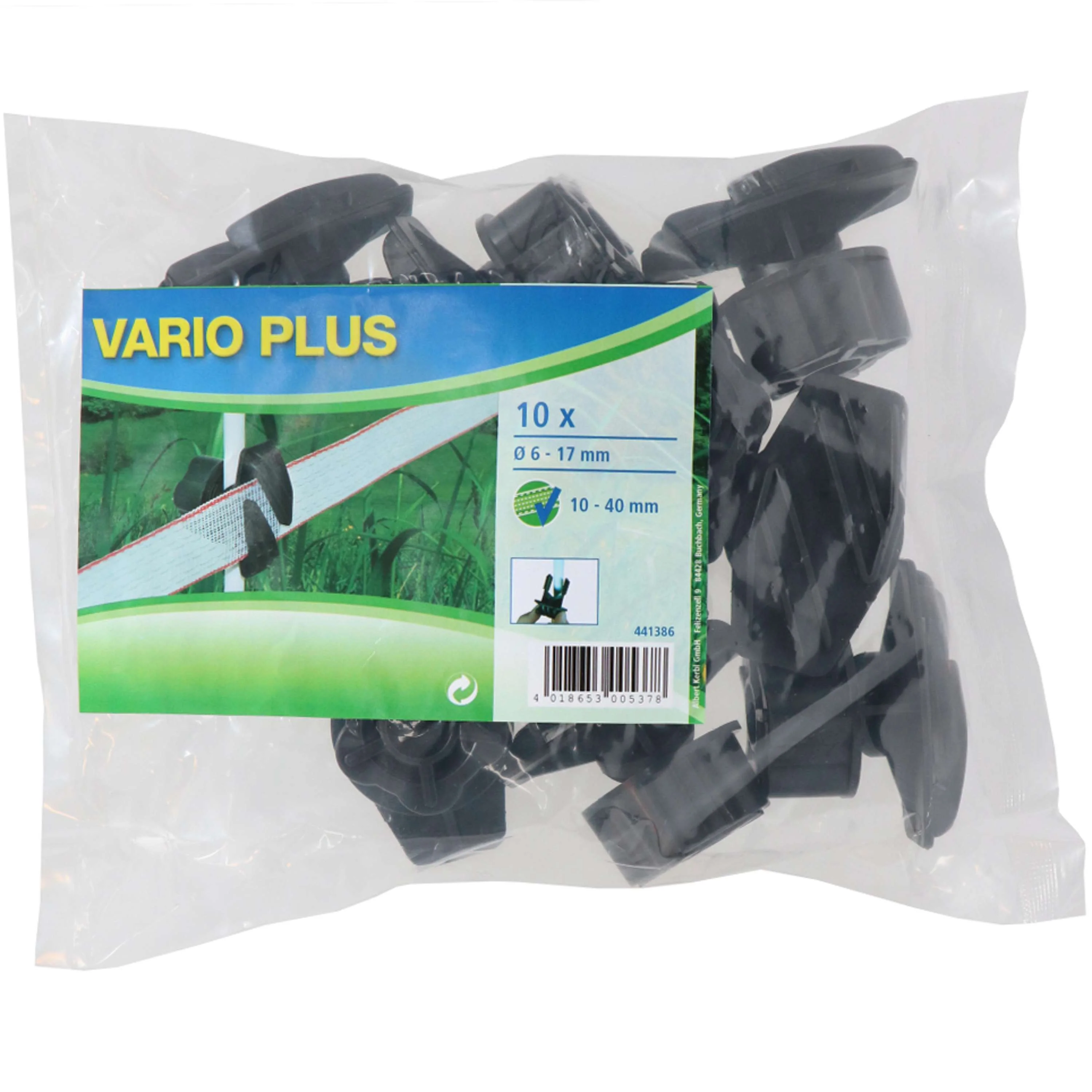 Ako Isolateur à Vis Vario- Plus 10 Pièces Noir - Image 2