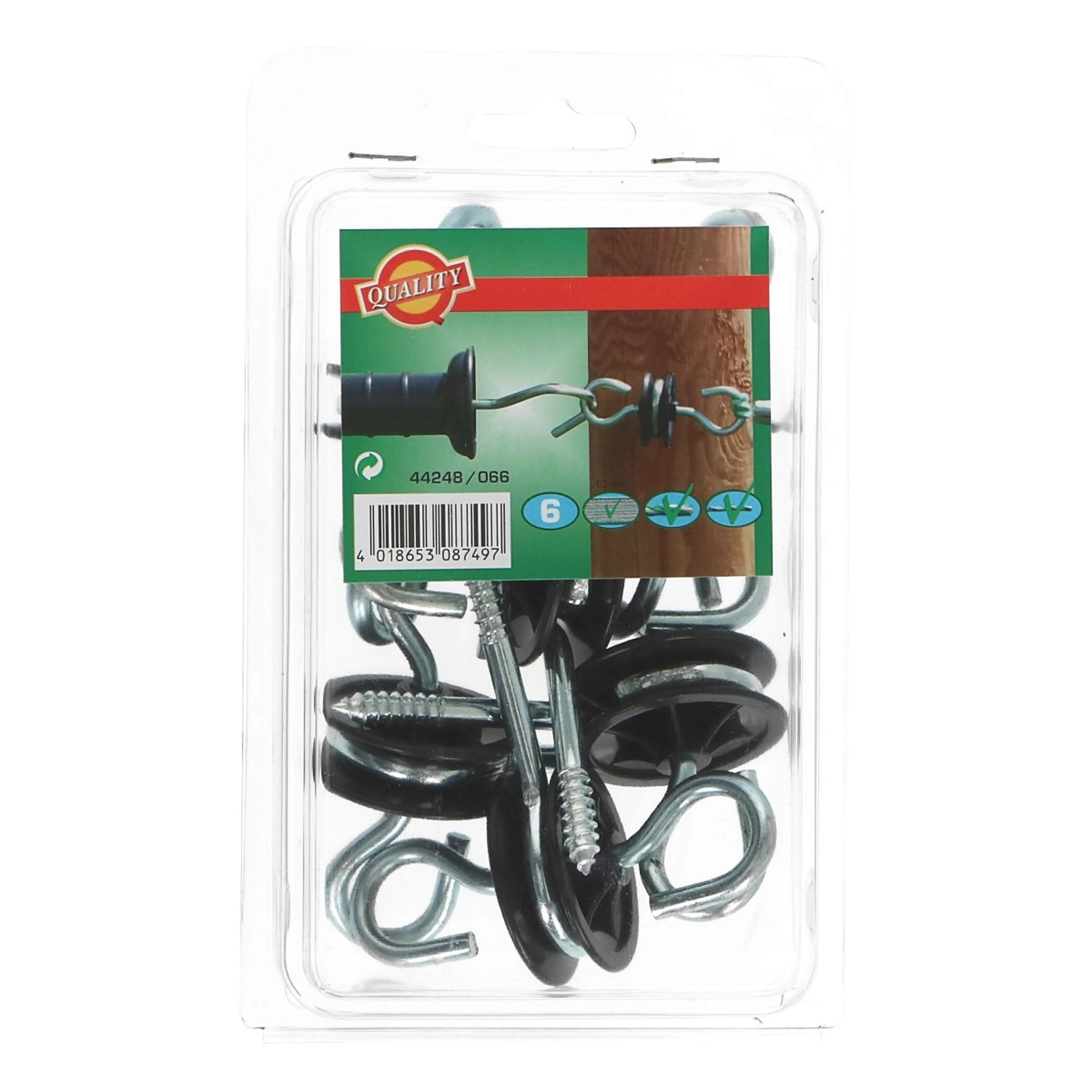 Ako Isolateur Double Ancrage 6 Pièces Noir - Image 7