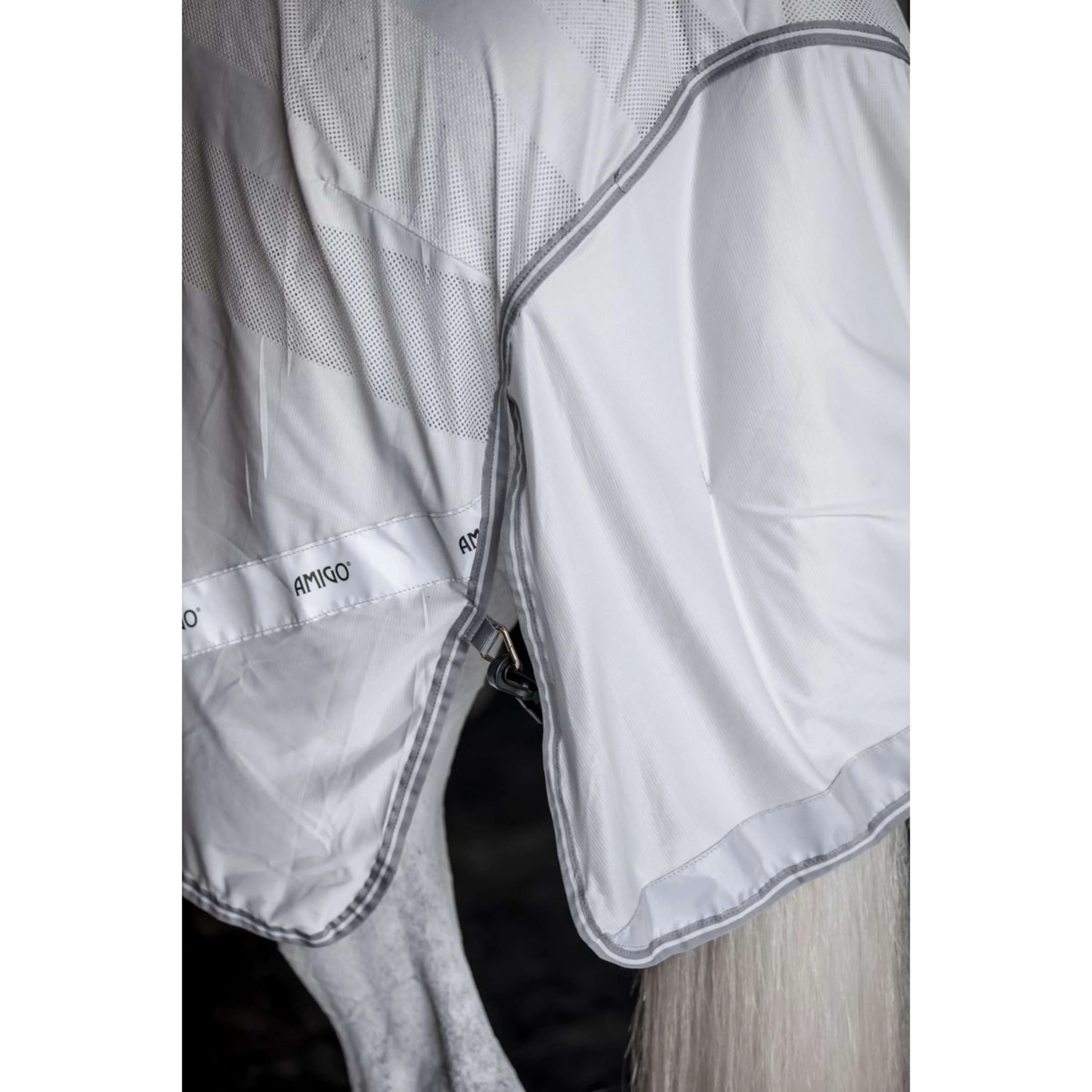 Amigo Chemise Anti-Mouches pour Monter Argent/Gris Titane/Argent - Image 4