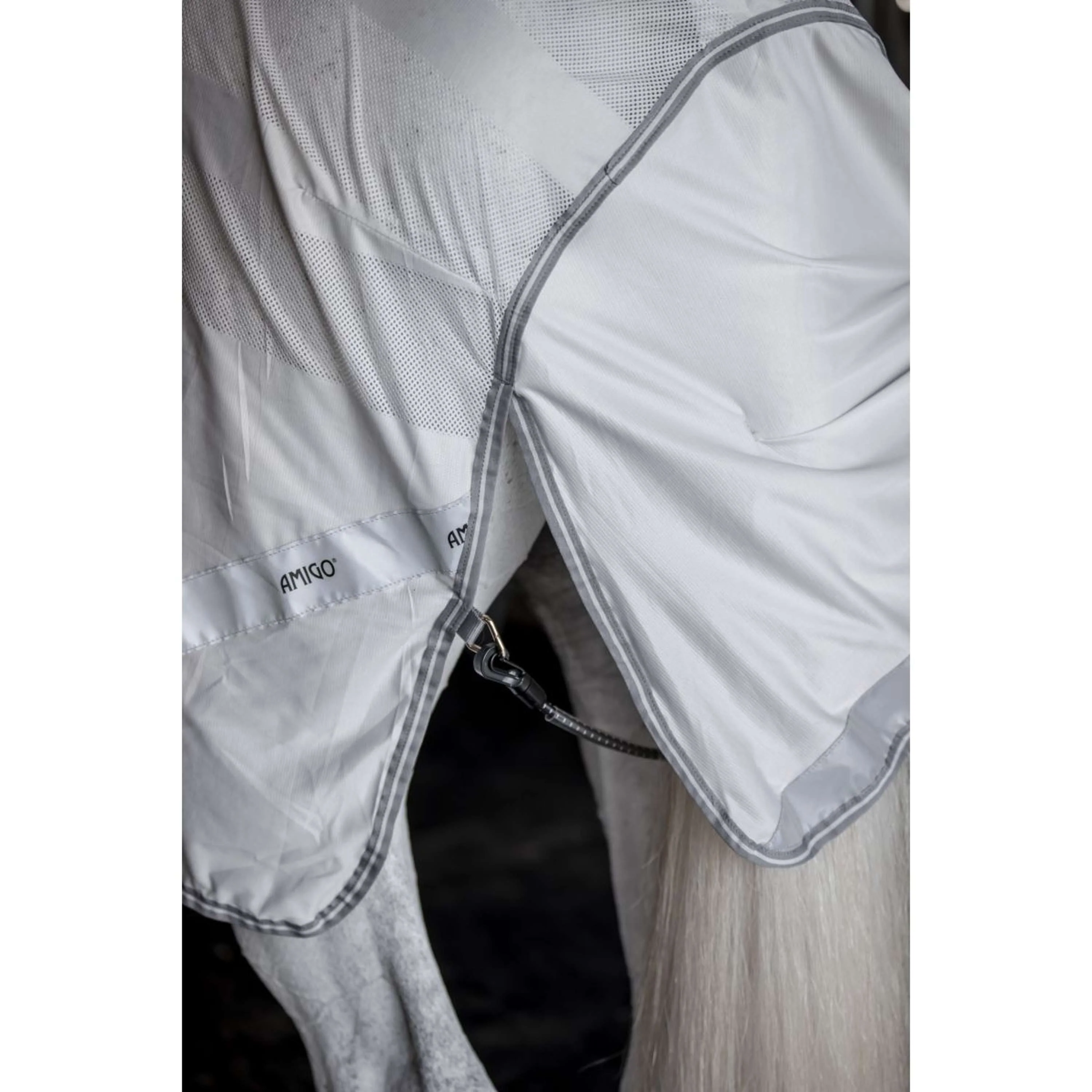 Amigo Chemise Anti-Mouches pour Monter Argent/Gris Titane/Argent - Image 5