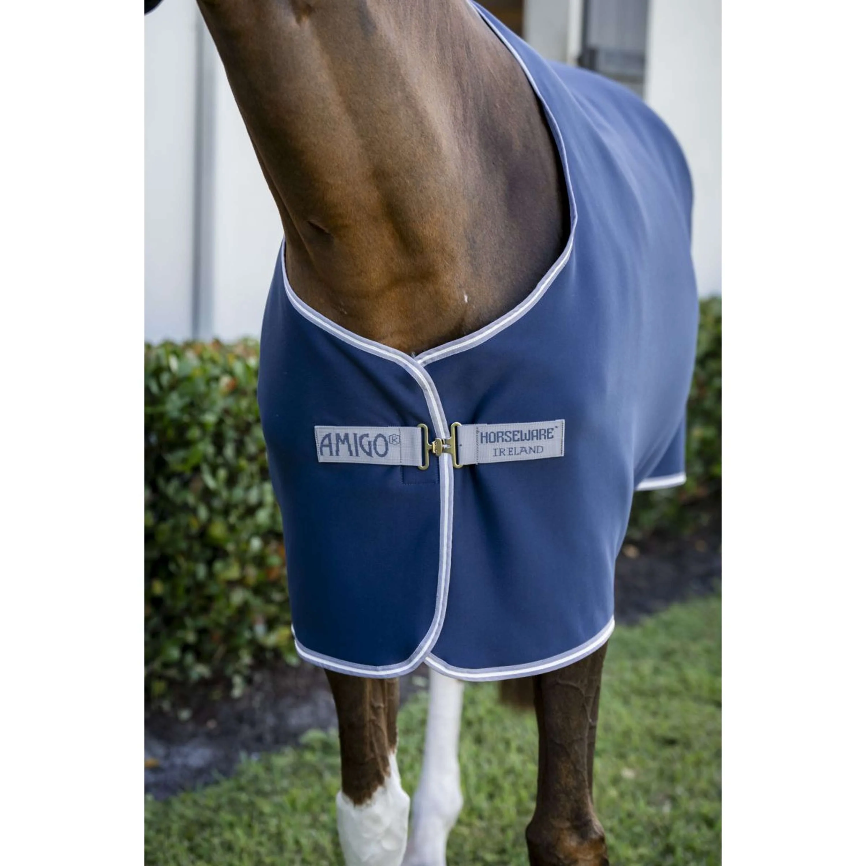 Amigo Chemise Rafraîchissante Jersey Poney Marine/Gris Titane/Argent - Image 4