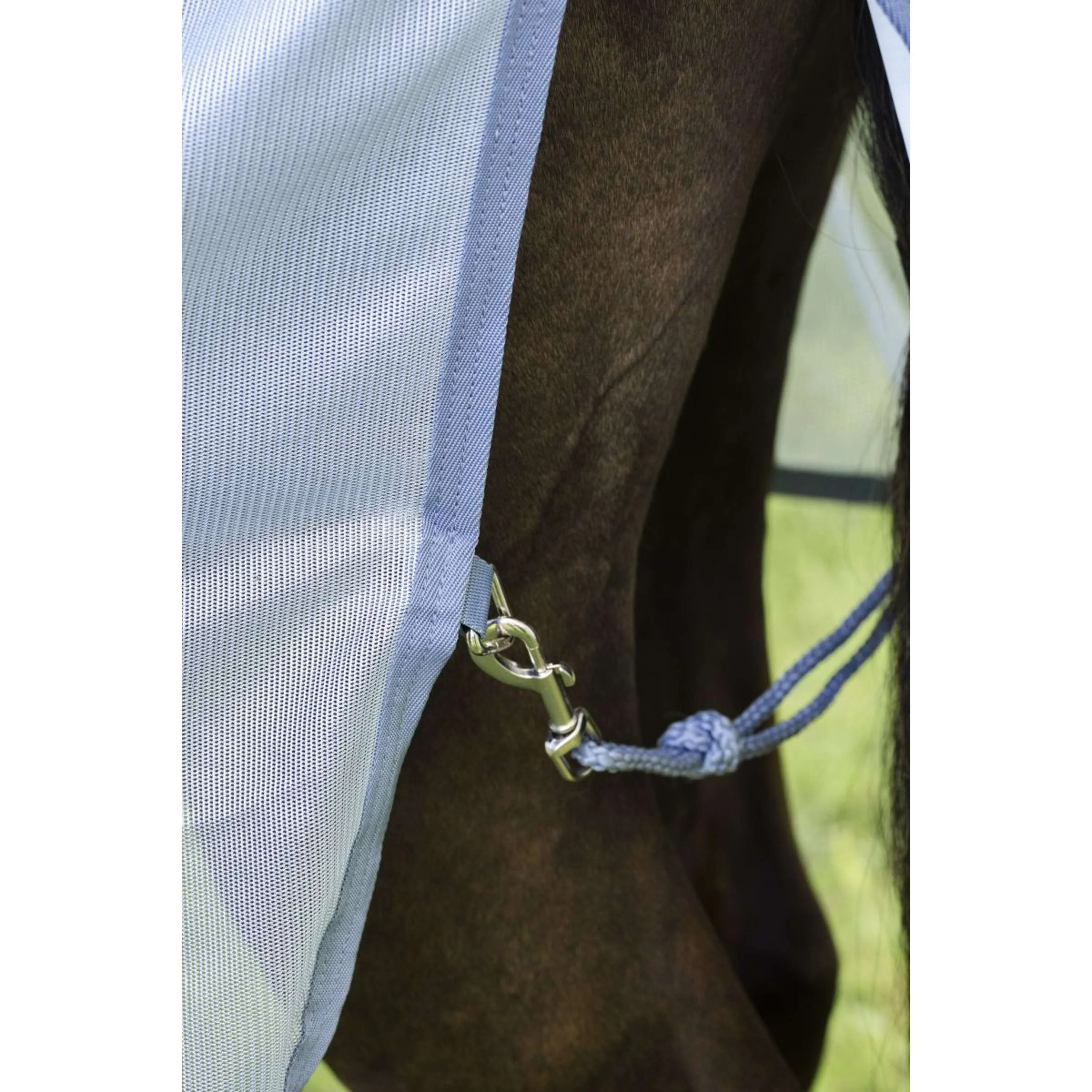 Amigo Couverture Anti-Mouches Heather Blue/Blue/Silver - Image 5
