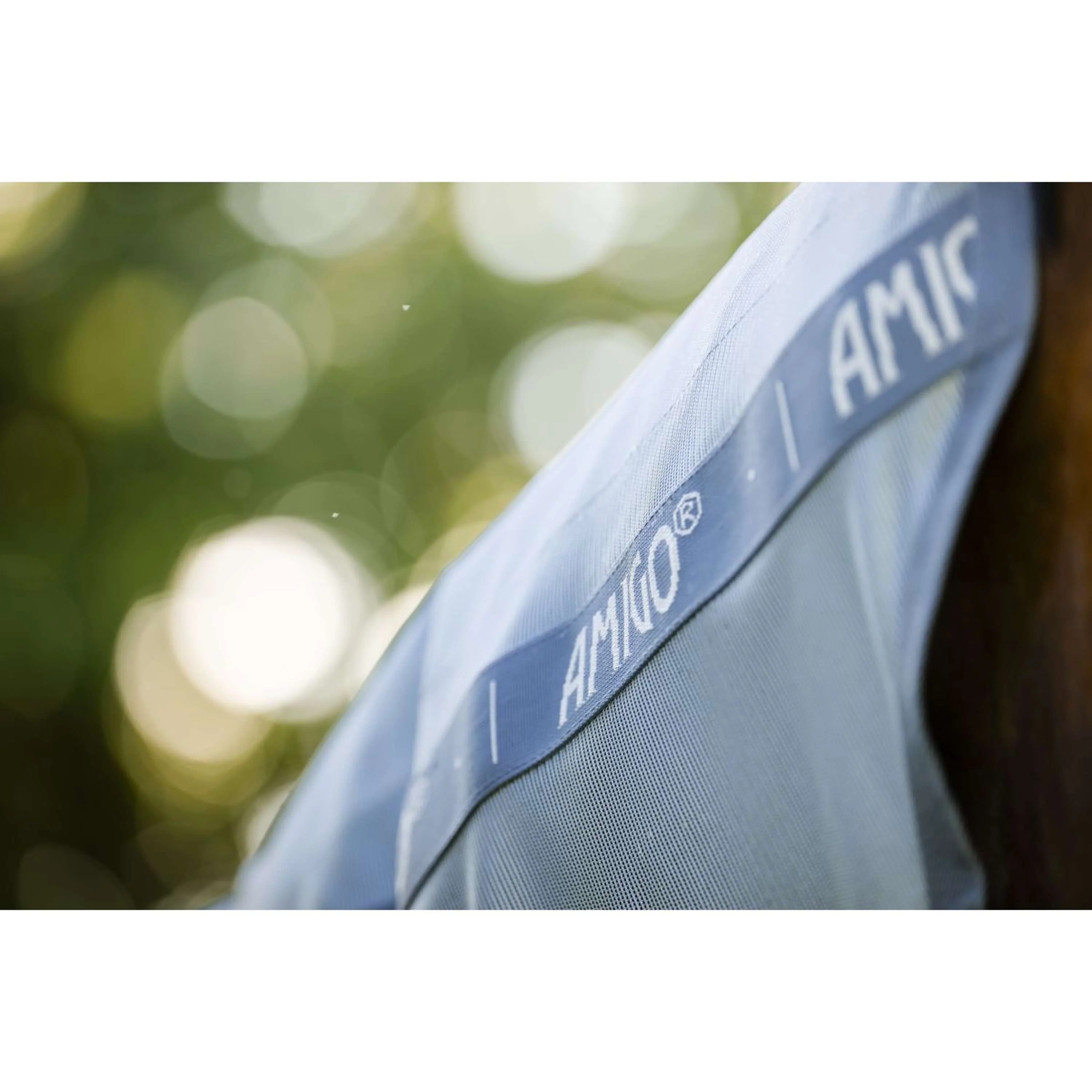 Amigo Couverture Anti-Mouches Integrated Heather Blue/Blue/Silver - Image 7