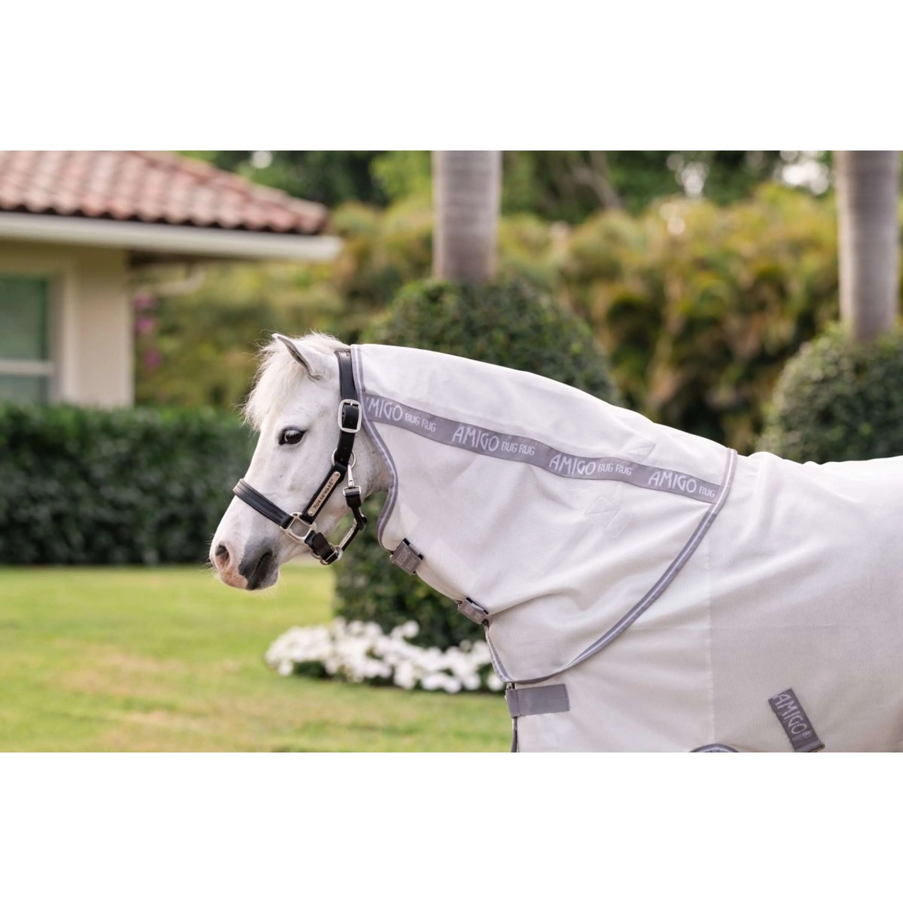 Amigo Bug Rug Plus Pony Argent/Gris Titane/Argent - Image 3
