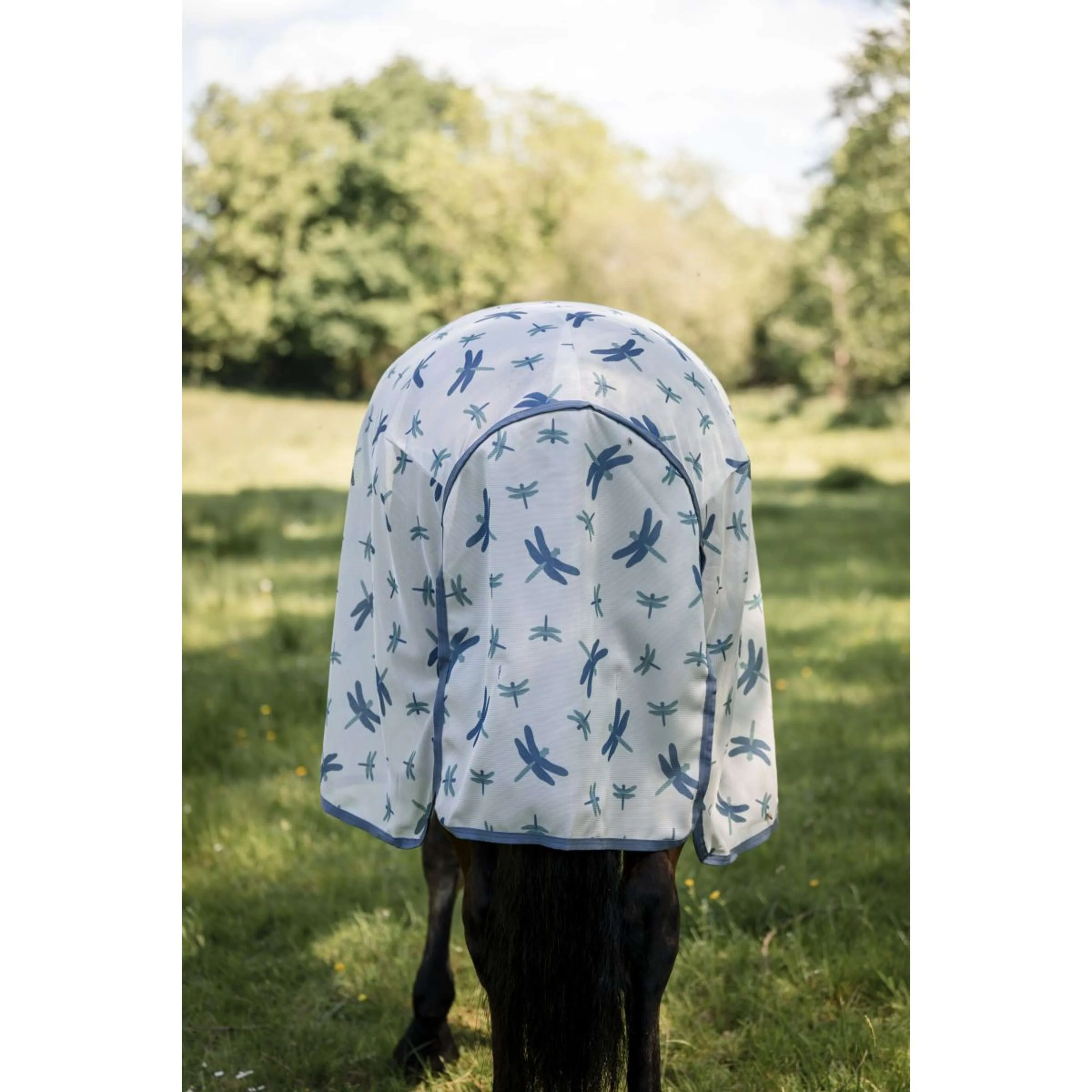 Amigo Couverture Anti-Mouches XL Plus Dragonfly Print/Silver/Blue/Sage - Image 7
