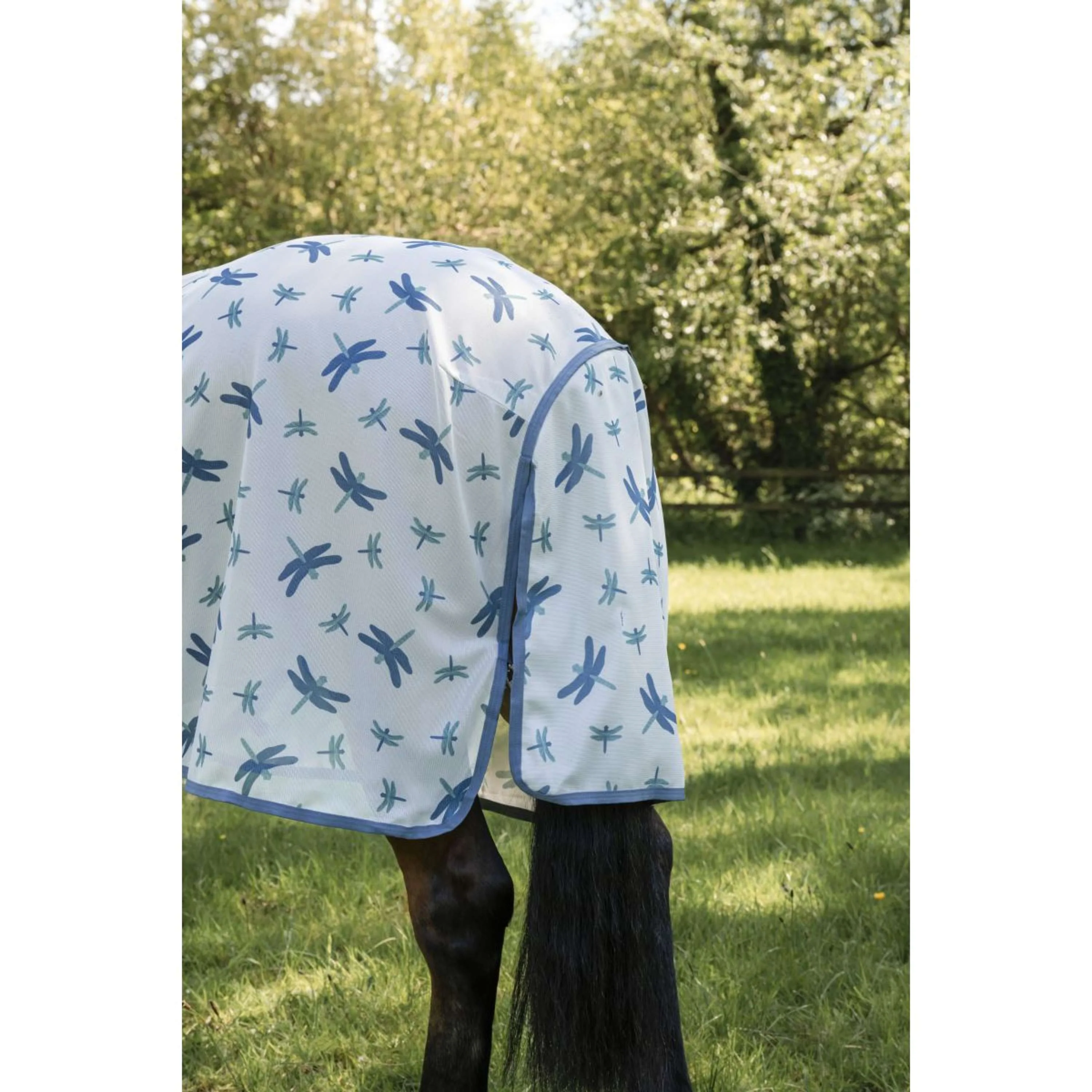 Amigo Couverture Anti-Mouches XL Plus Dragonfly Print/Silver/Blue/Sage - Image 8