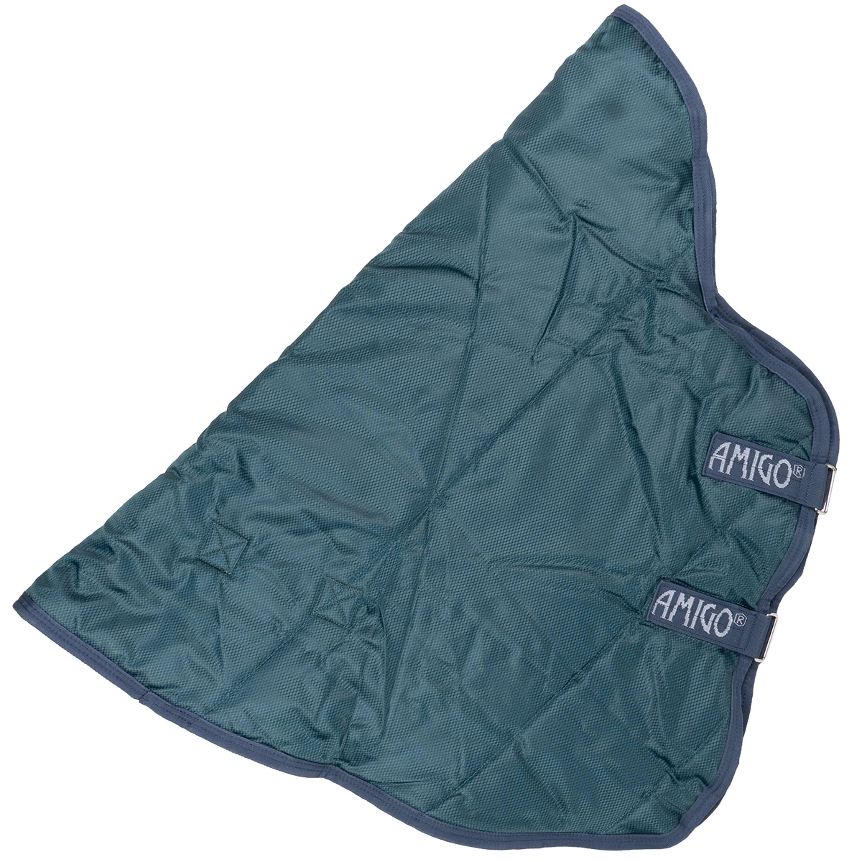 Amigo Couvre-Cou Ripstip Insulator Stable 100g Dynasty Green/Navy/Silver - Image 4