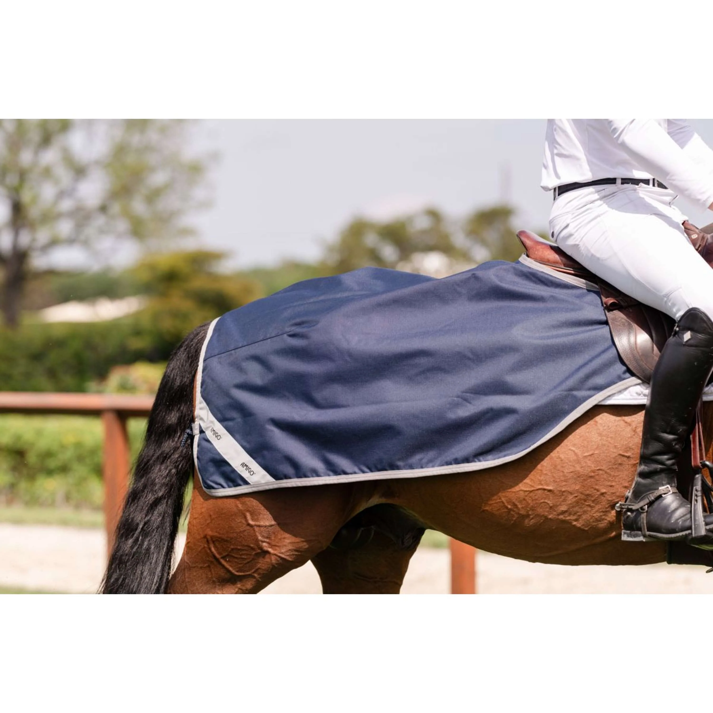 Amigo Couvre-reins Ripstop Navy/Titanium Grey - Image 3