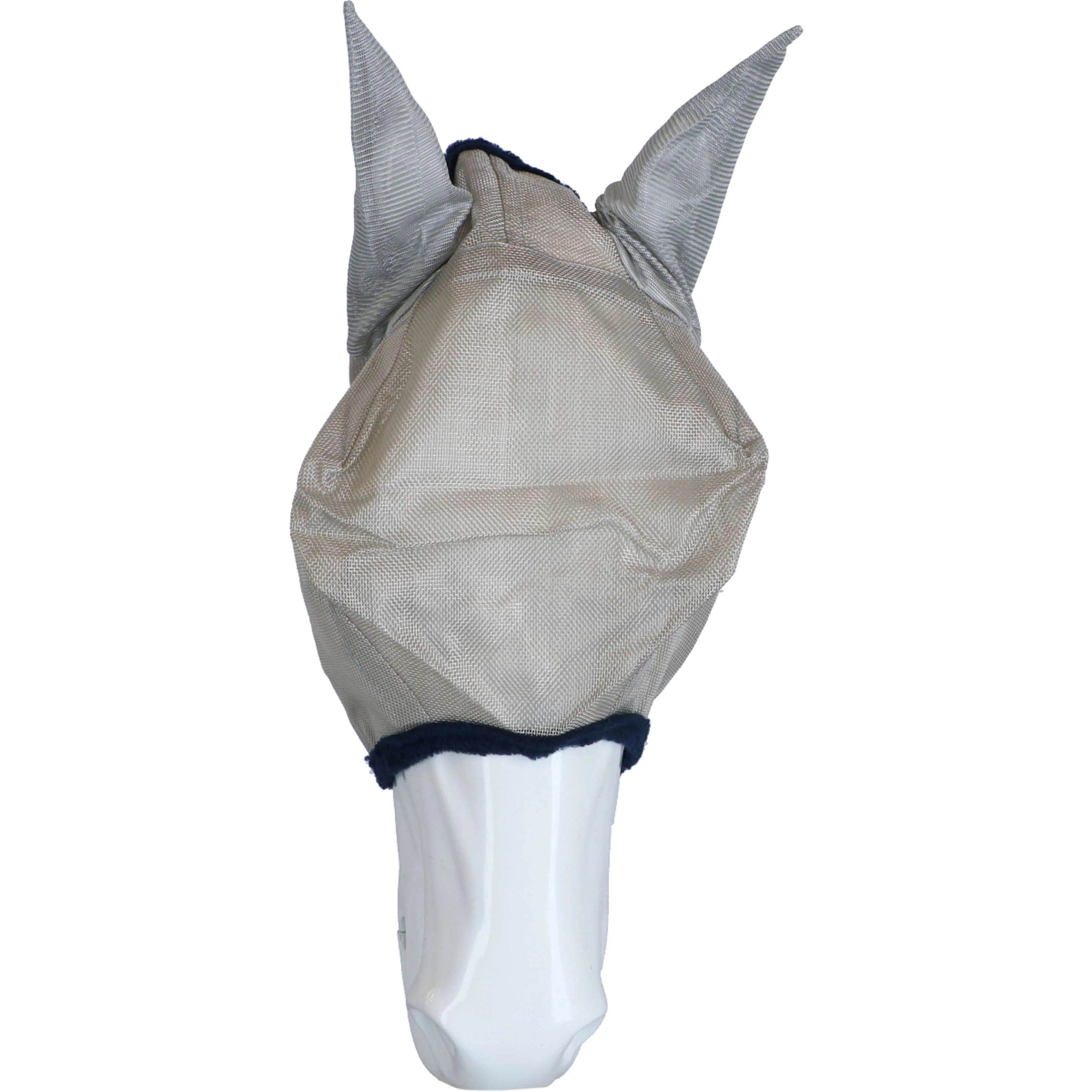 Amigo Fly Mask Argent/Bleu Marine - Image 3
