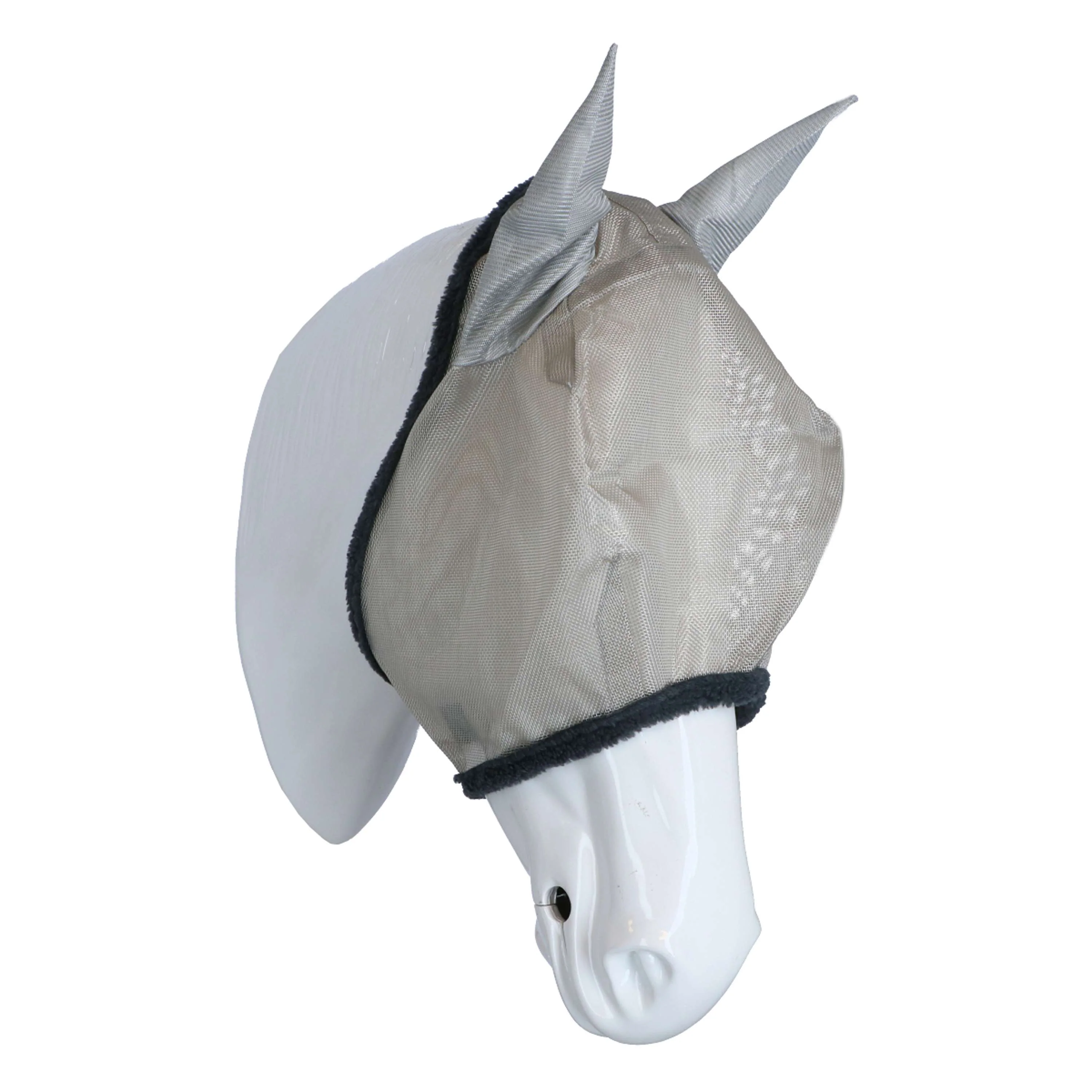 Amigo Fly Mask Silver/Dark Grey - Image 2