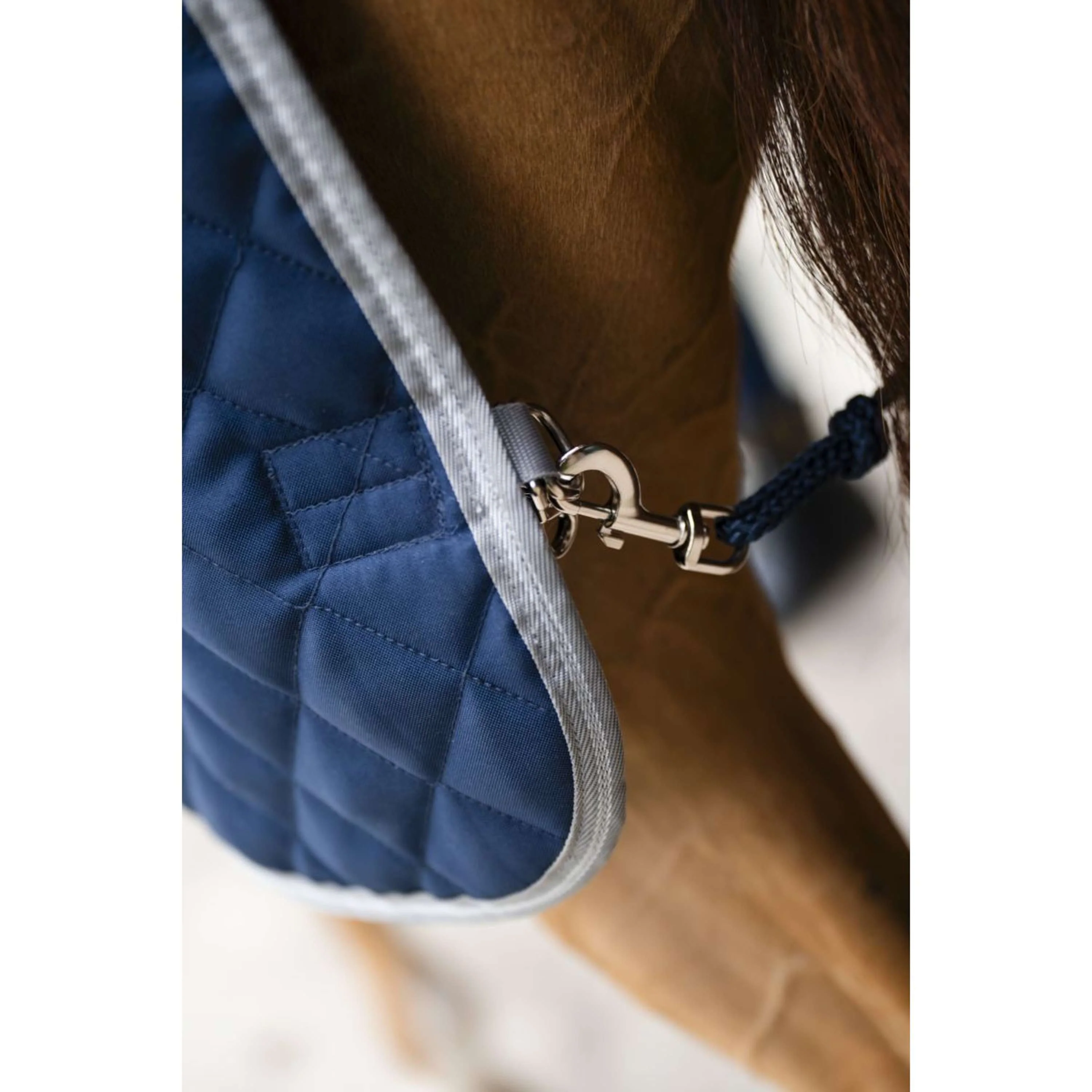 Amigo Quilted Stable Plus 200g Navy/Titanium Grey/Silver - Image 8