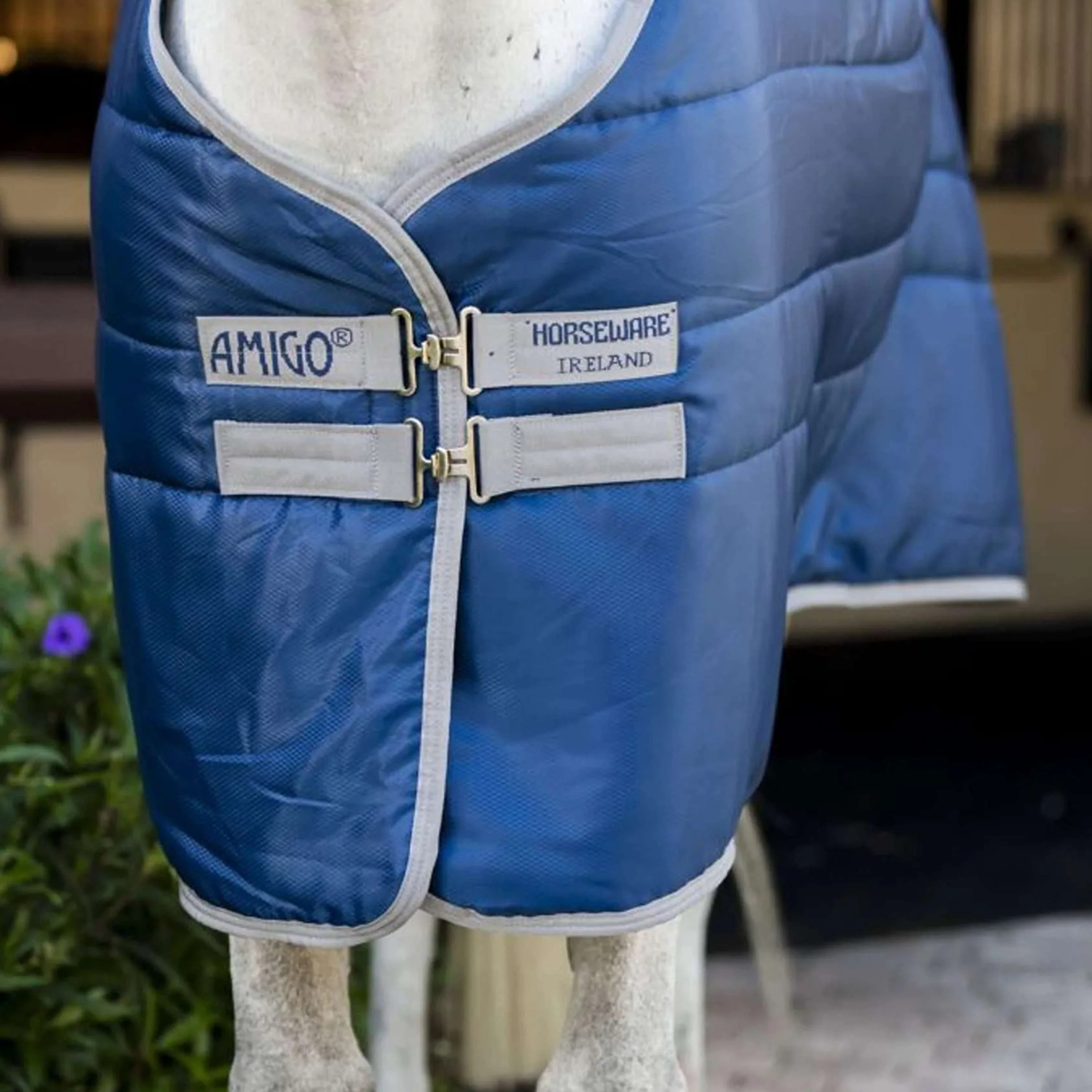 Amigo Ripstop Insulator Pony Stable 100g Navy/Titanium Grey - Image 5
