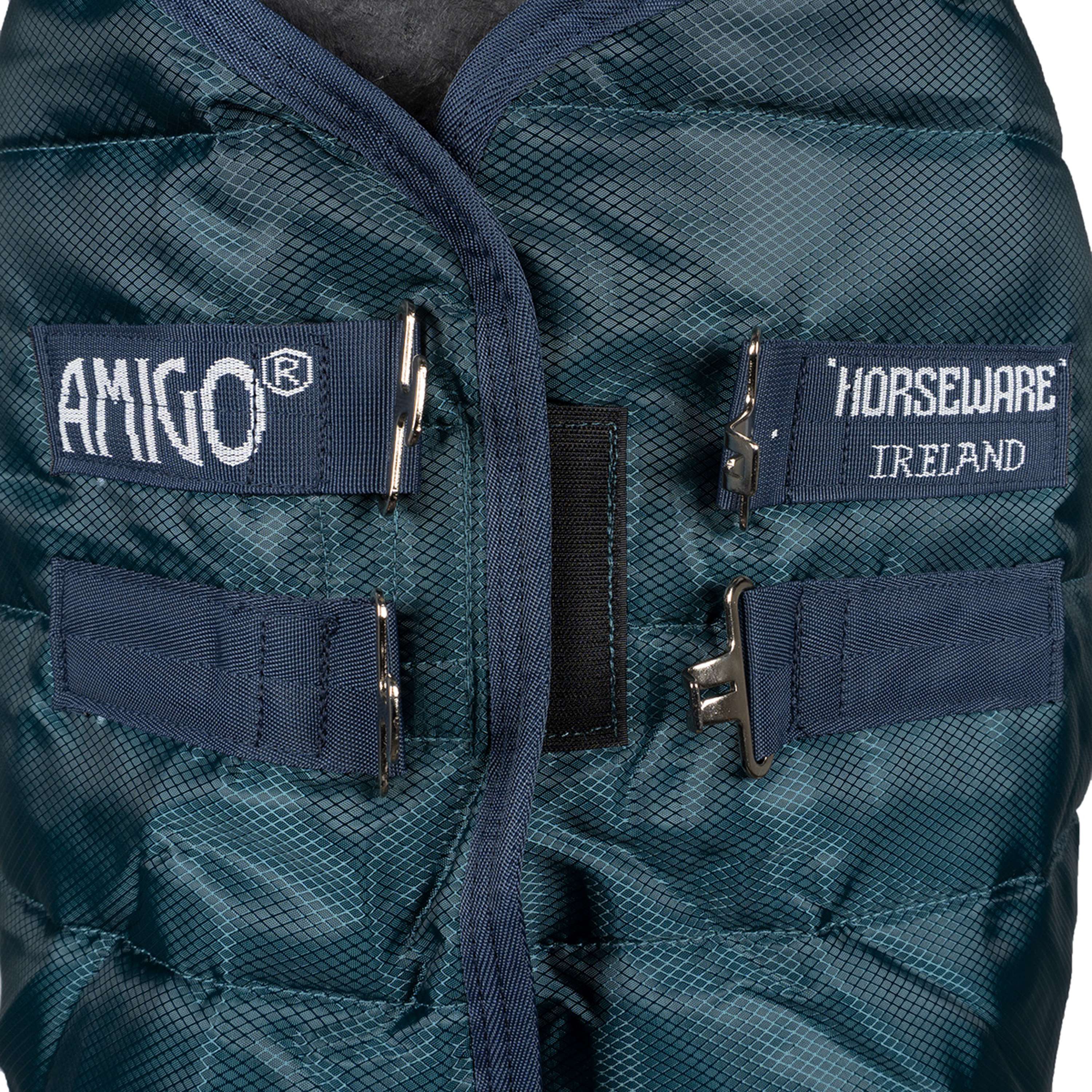Amigo Ripstop Insulator Stable 200g Dynasty Green/Navy/Silver - Image 12
