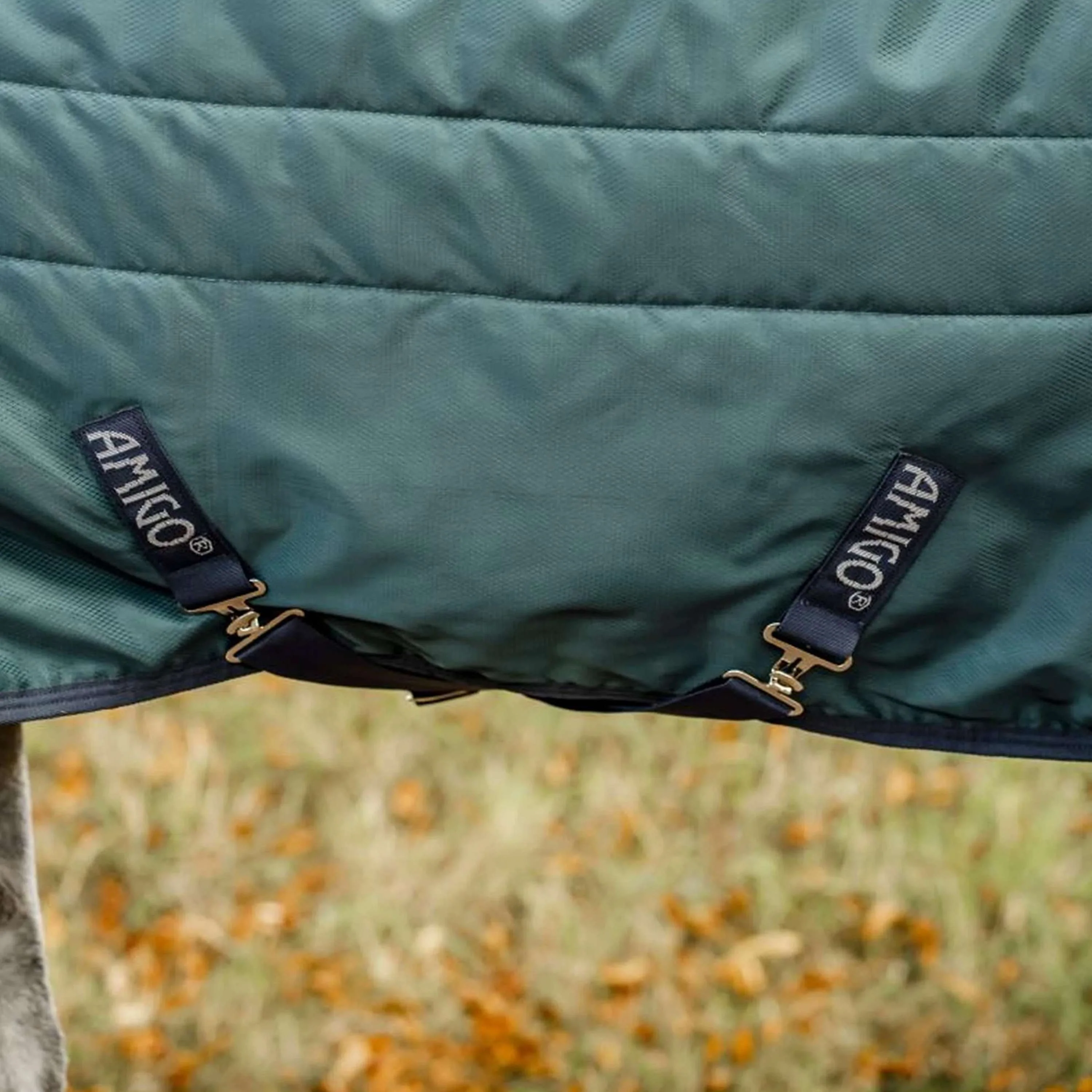 Amigo Ripstop Insulator Stable 200g Dynasty Green/Navy/Silver - Image 7