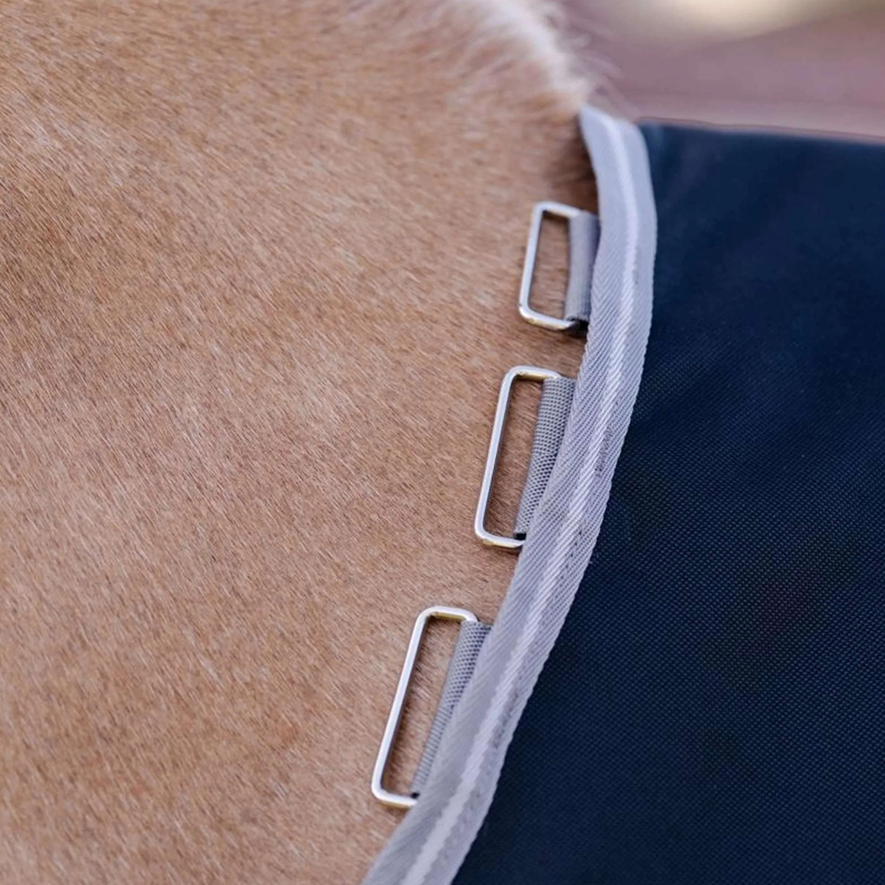Amigo Chemise Turnout 1200D Plus Pony 0g Noir/Gris Titane/Argent - Image 4