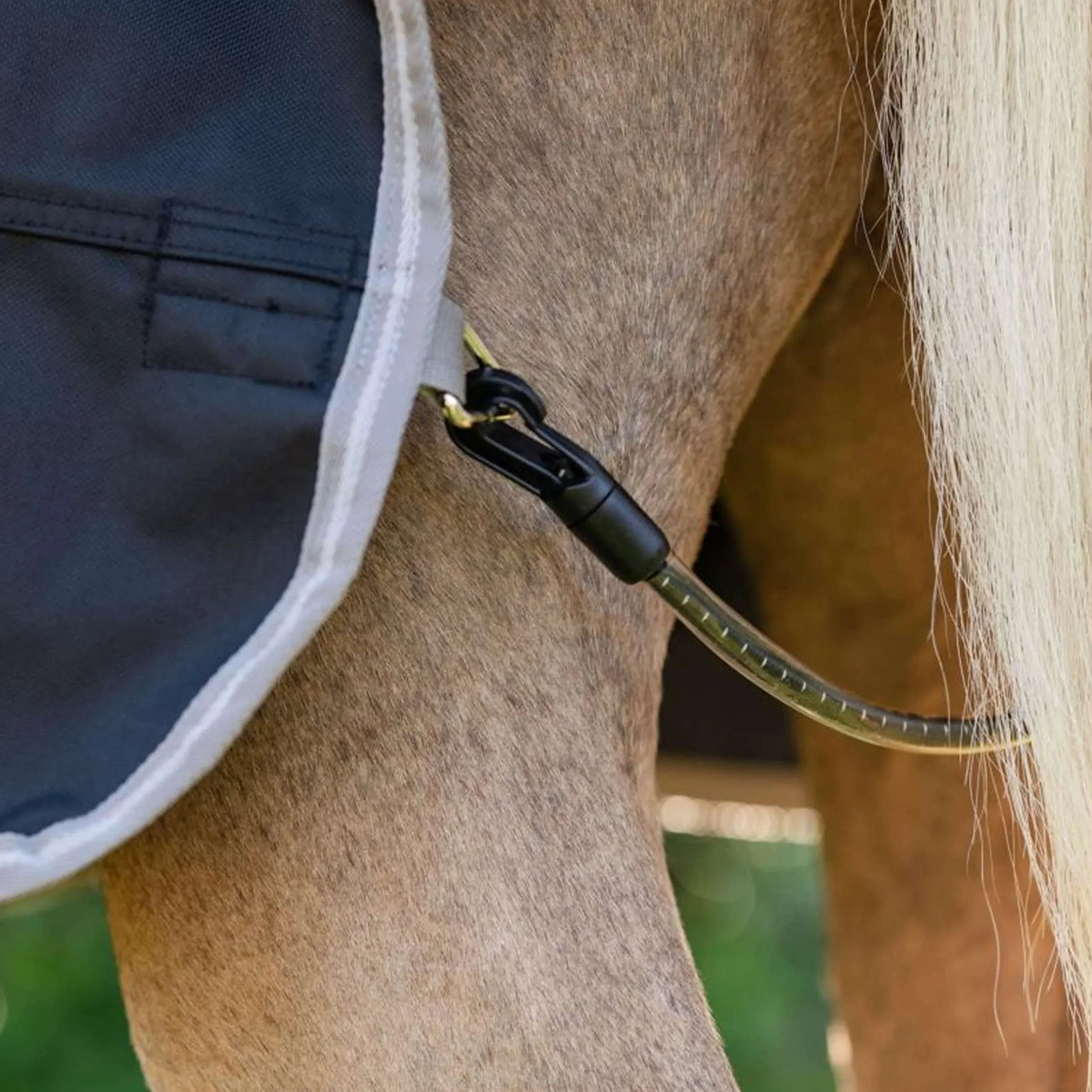 Amigo Chemise Turnout 1200D Plus Pony 0g Noir/Gris Titane/Argent - Image 6