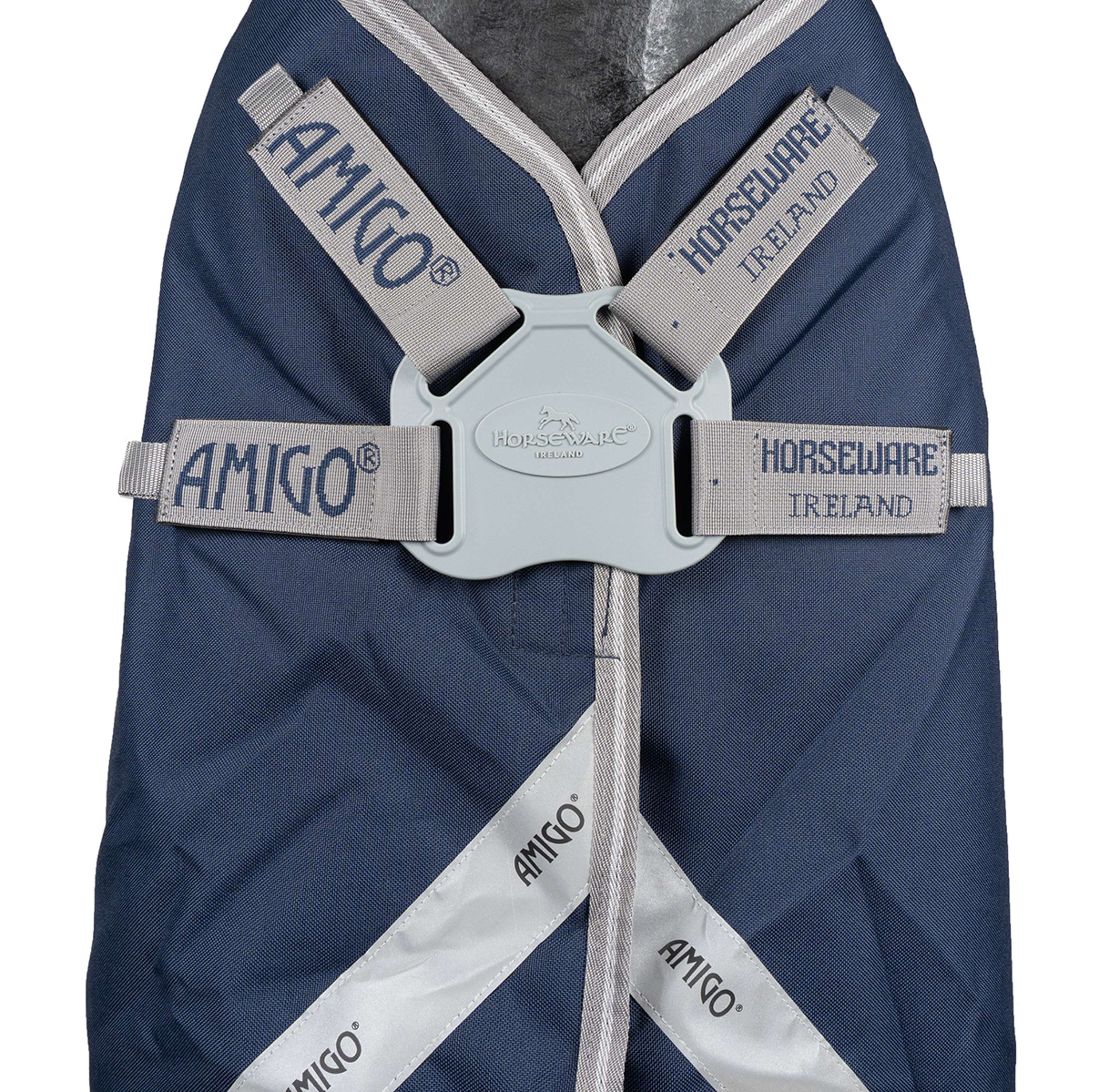Amigo Turnout Rug FieldSafe Plus 1200D 0g Navy/Titanium Grey/Silver - Image 10