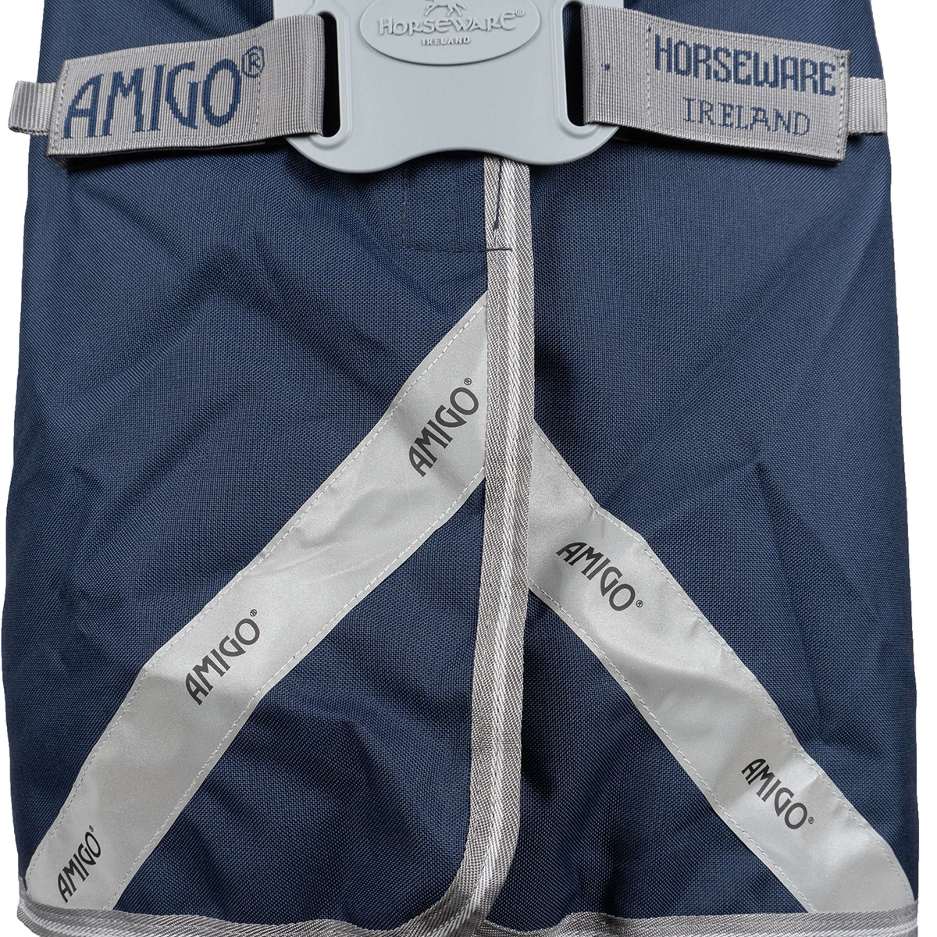 Amigo Turnout Rug FieldSafe Plus 1200D 0g Navy/Titanium Grey/Silver - Image 12