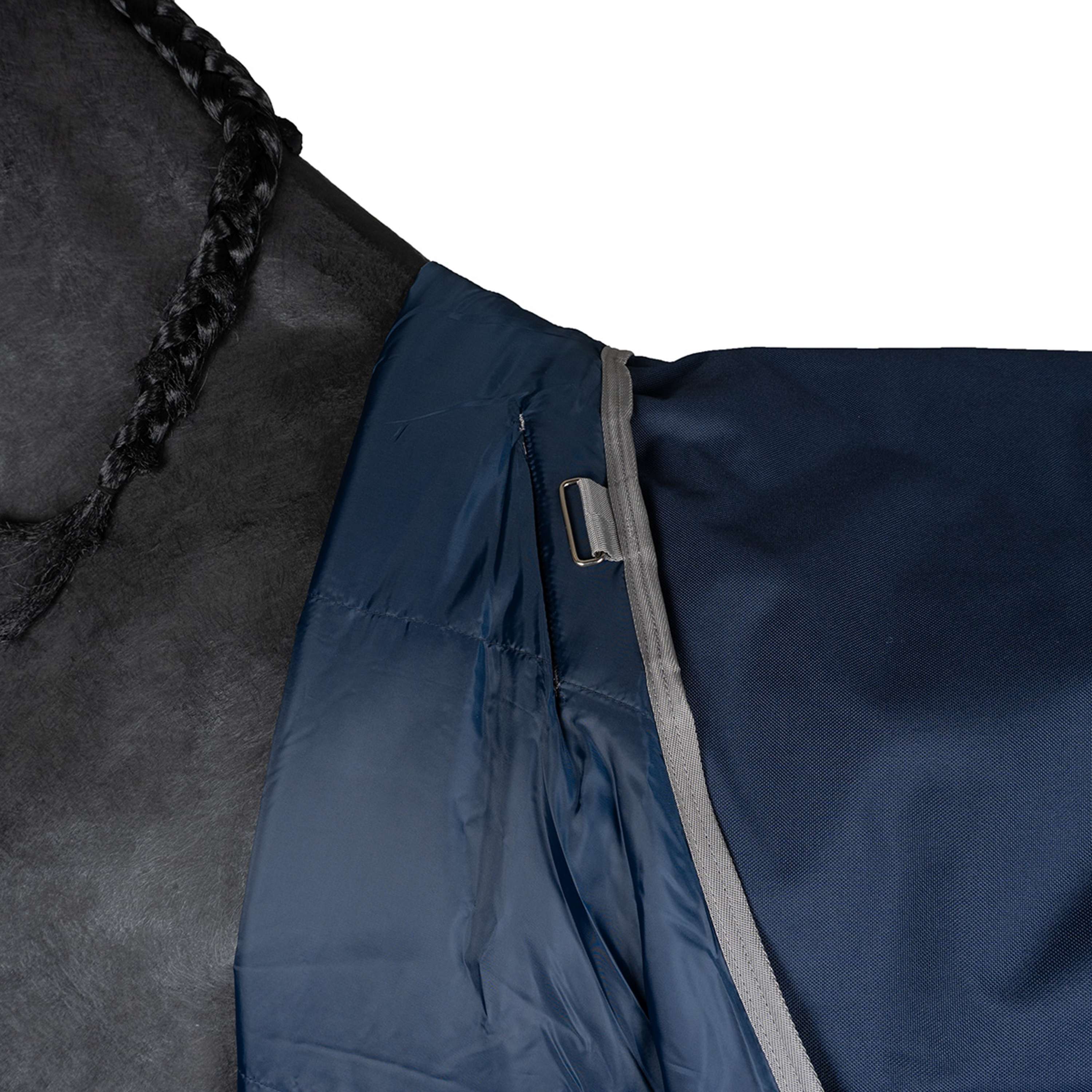Amigo Turnout Rug FieldSafe Plus 1200D 0g Navy/Titanium Grey/Silver - Image 14