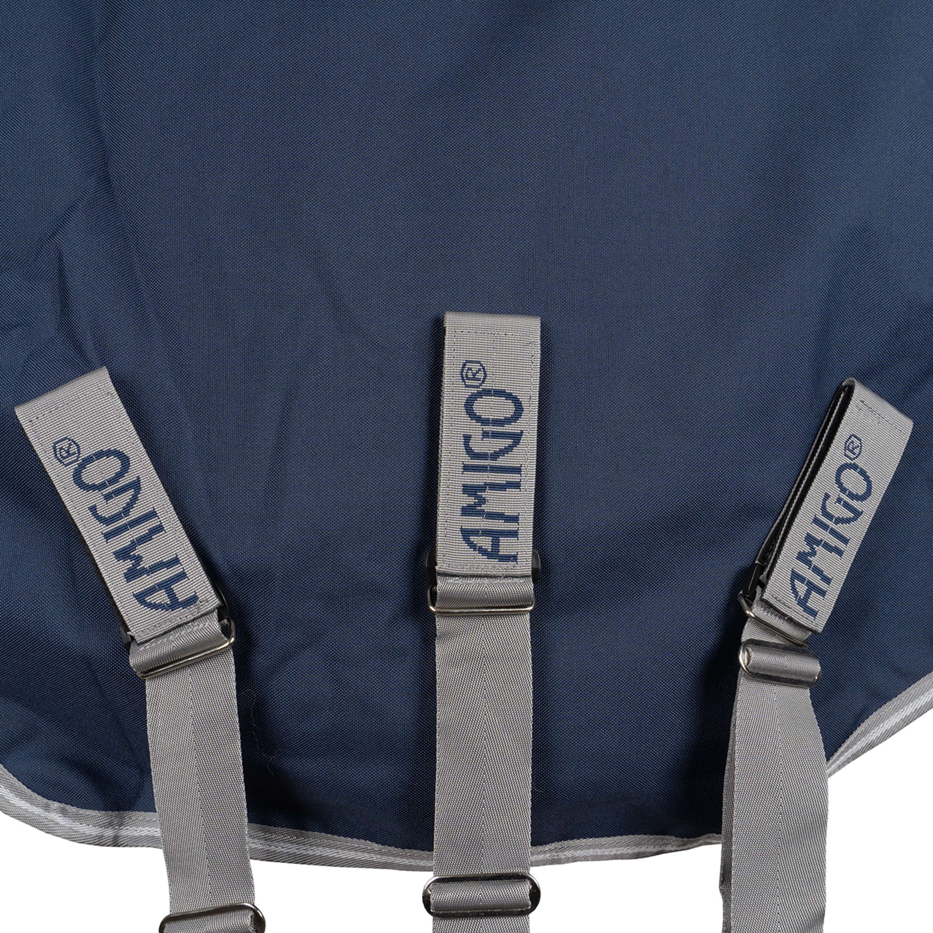 Amigo Turnout Rug FieldSafe Plus 1200D 0g Navy/Titanium Grey/Silver - Image 19
