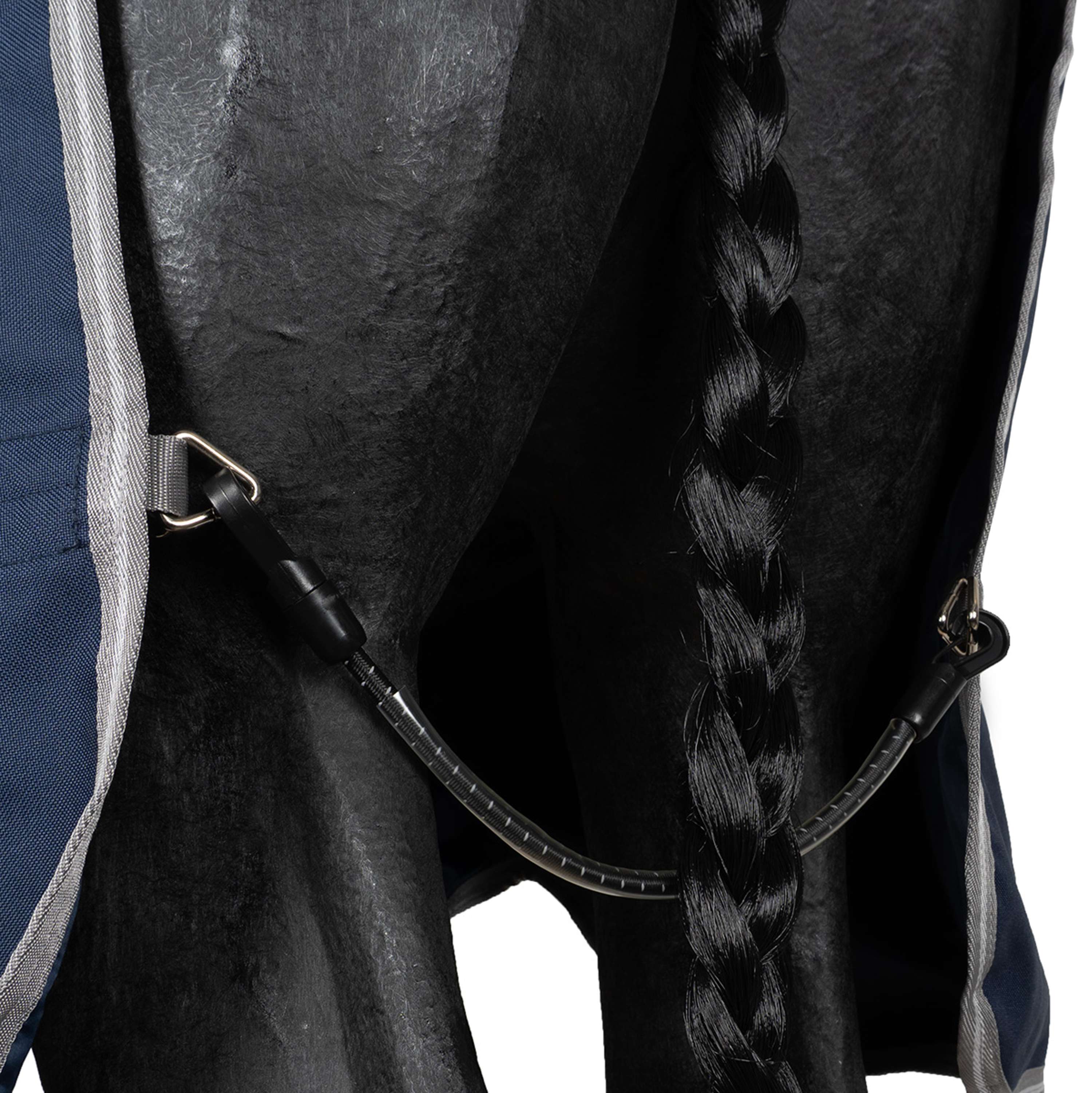 Amigo Turnout Rug FieldSafe Plus 1200D 0g Navy/Titanium Grey/Silver - Image 22