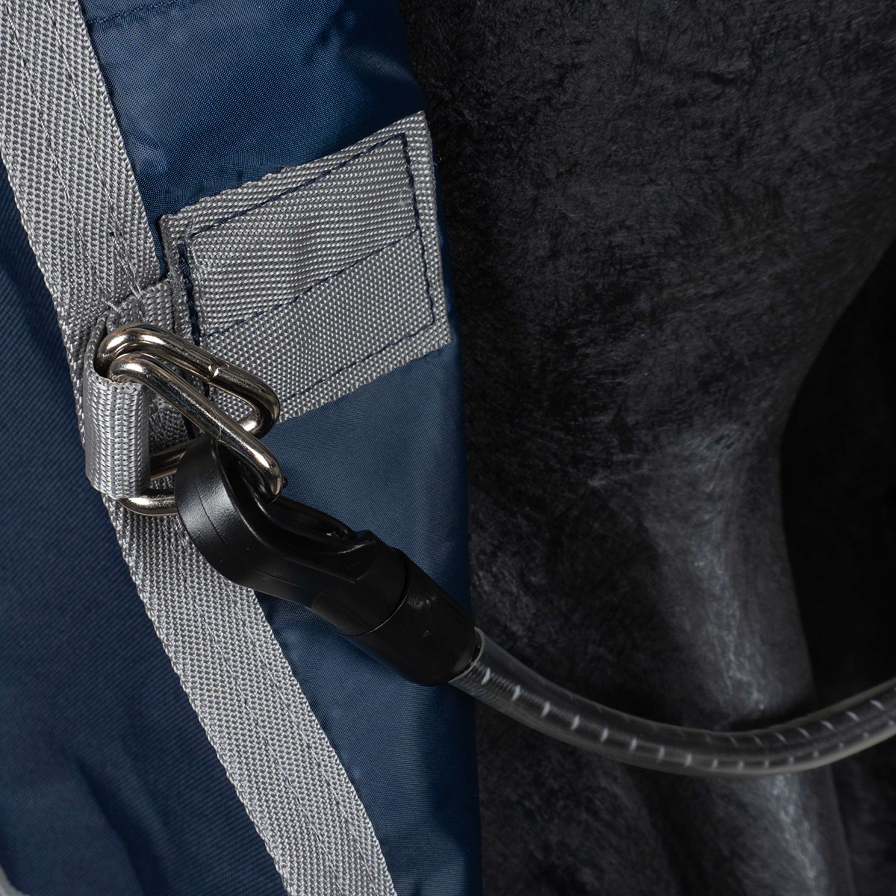 Amigo Turnout Rug FieldSafe Plus 1200D 0g Navy/Titanium Grey/Silver - Image 23