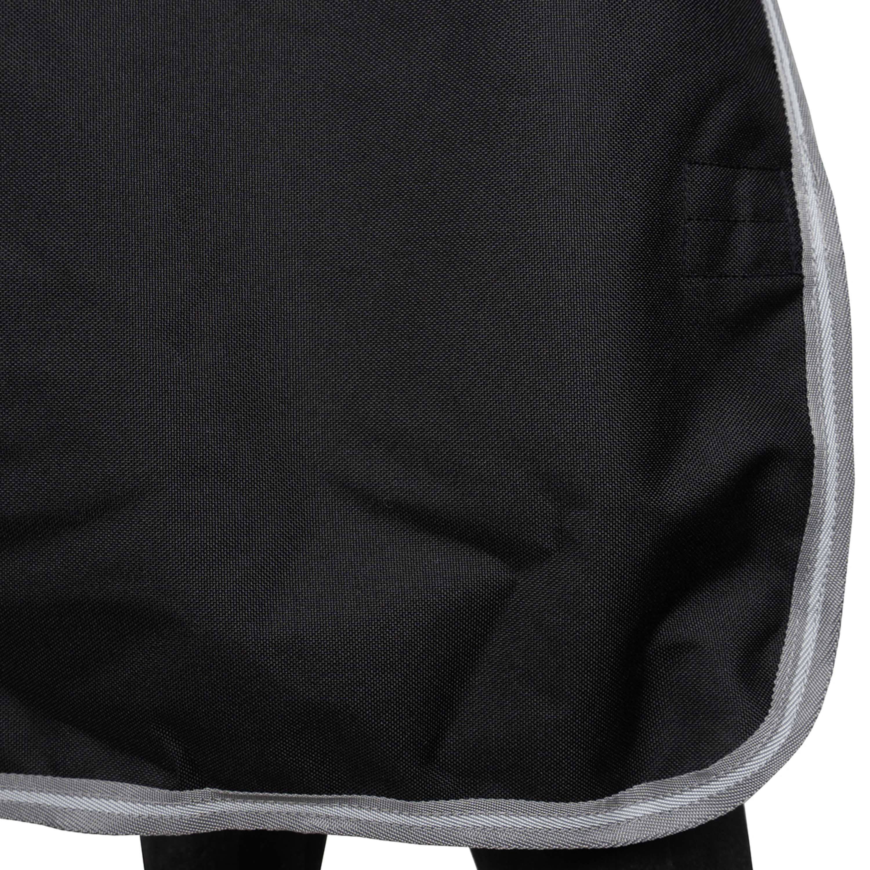 Amigo Turnout Rug Integrated 1200D 250g Black/Titanium Grey/Silver - Image 12