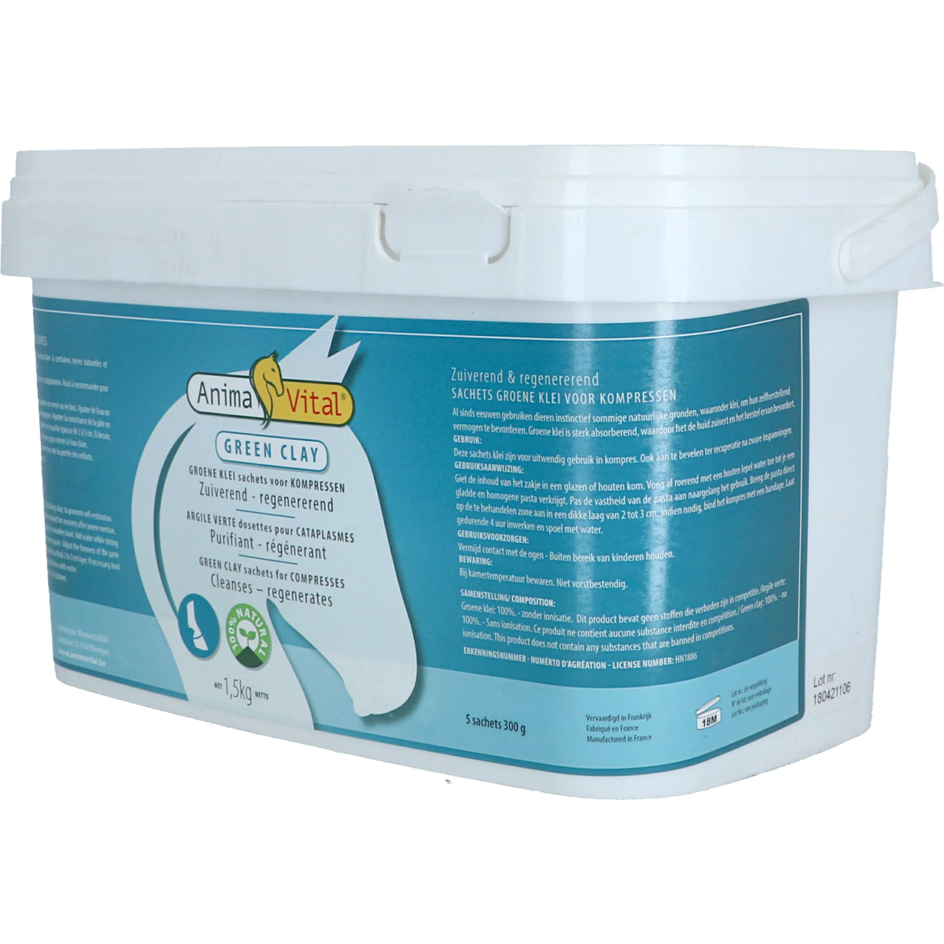 Animavital Argile Verte en Poudre - Image 3