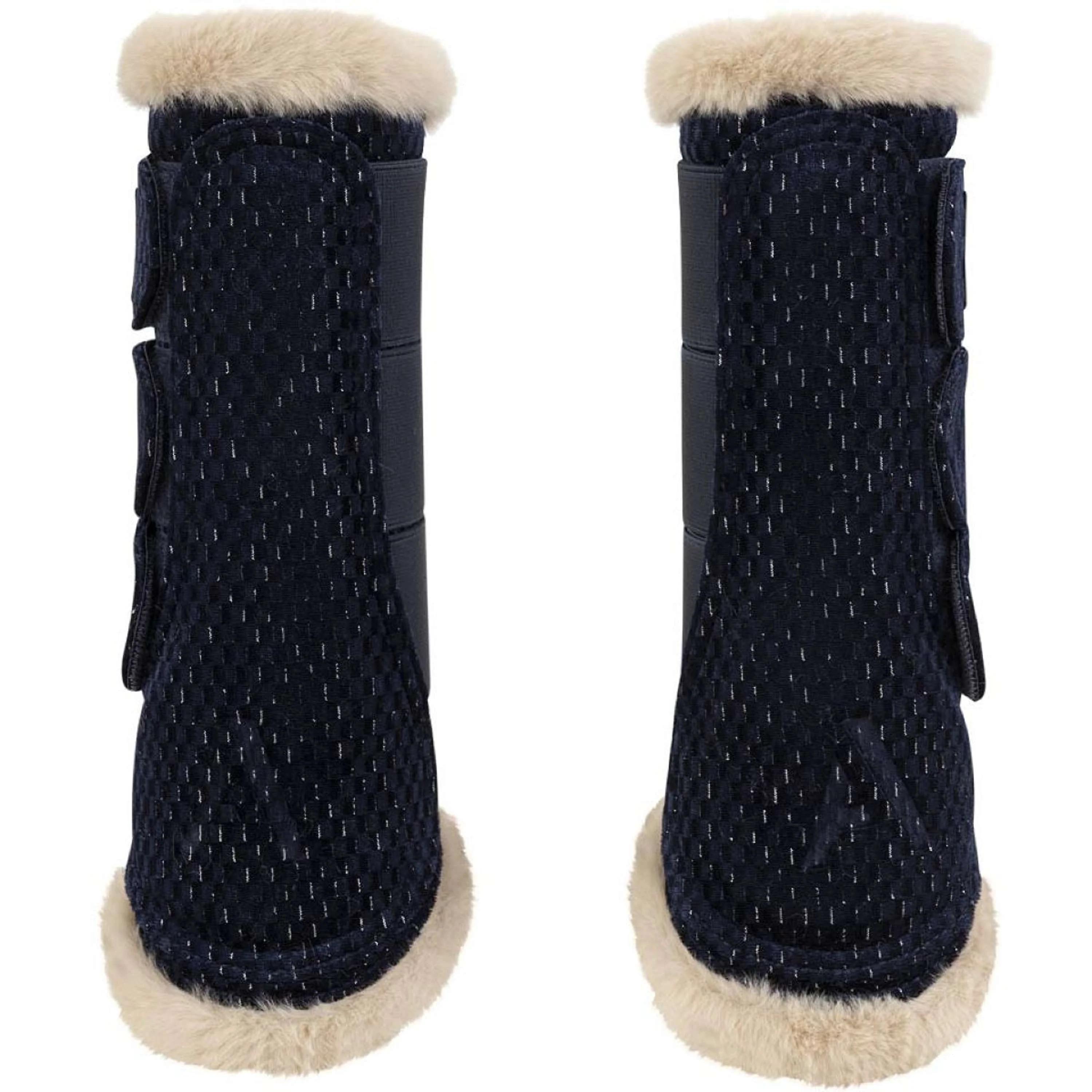 ANKY Dressage Boots Check Velvet ATB25005 Midnight Blue - Image 2