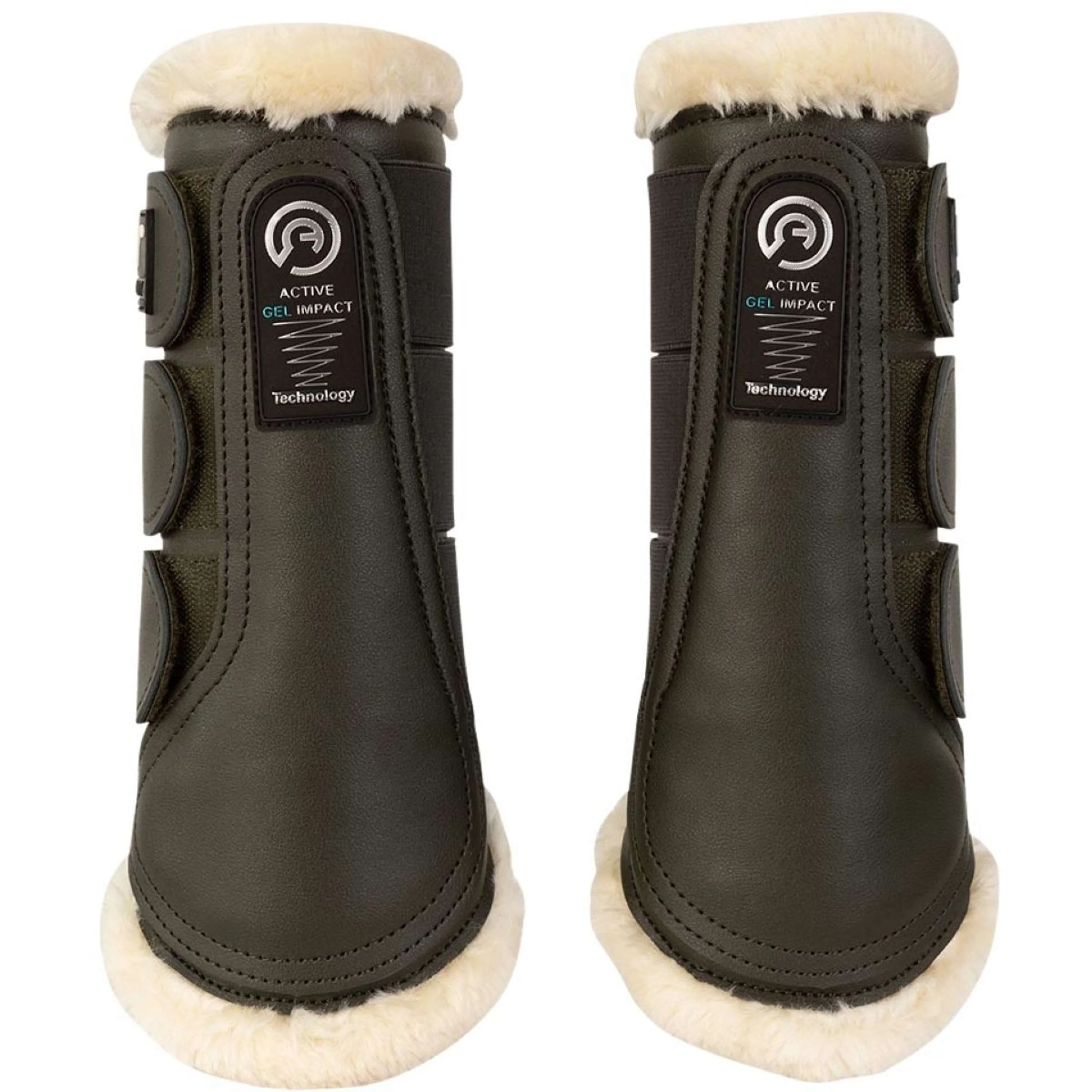 ANKY Dressage Boots Active Gel Impact Olive foncé - Image 2