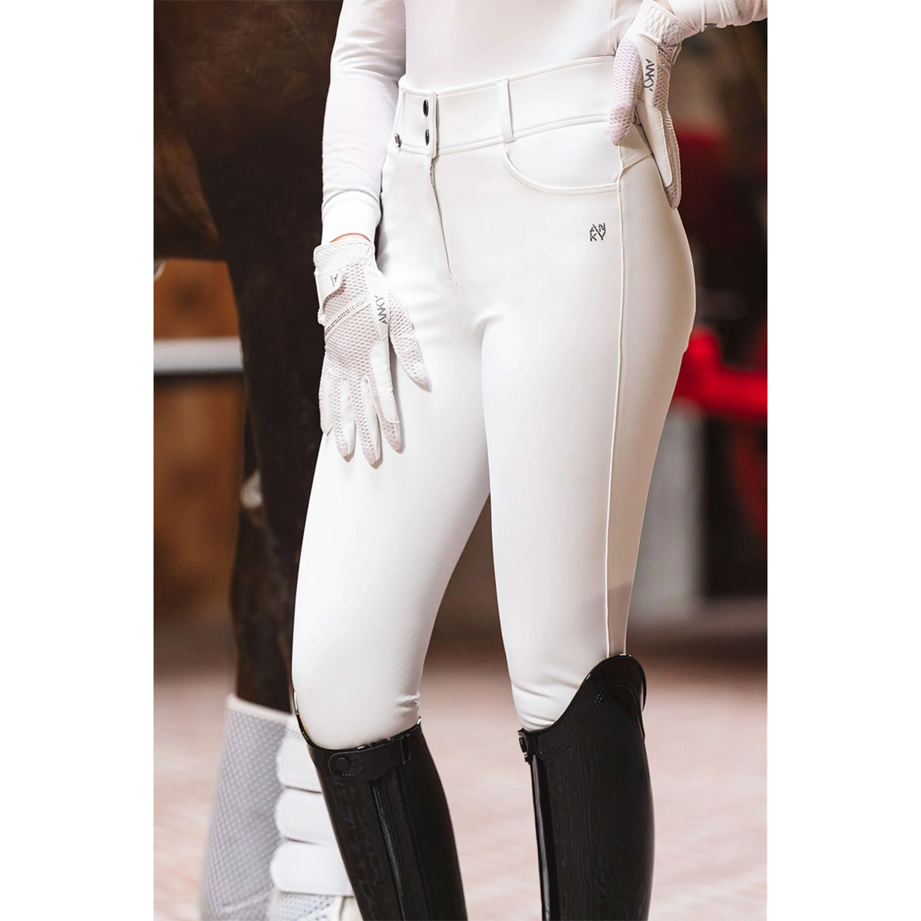 ANKY Pantalon d'Équitation Regal C-Wear XR26101 Full Grip Blanc - Image 2