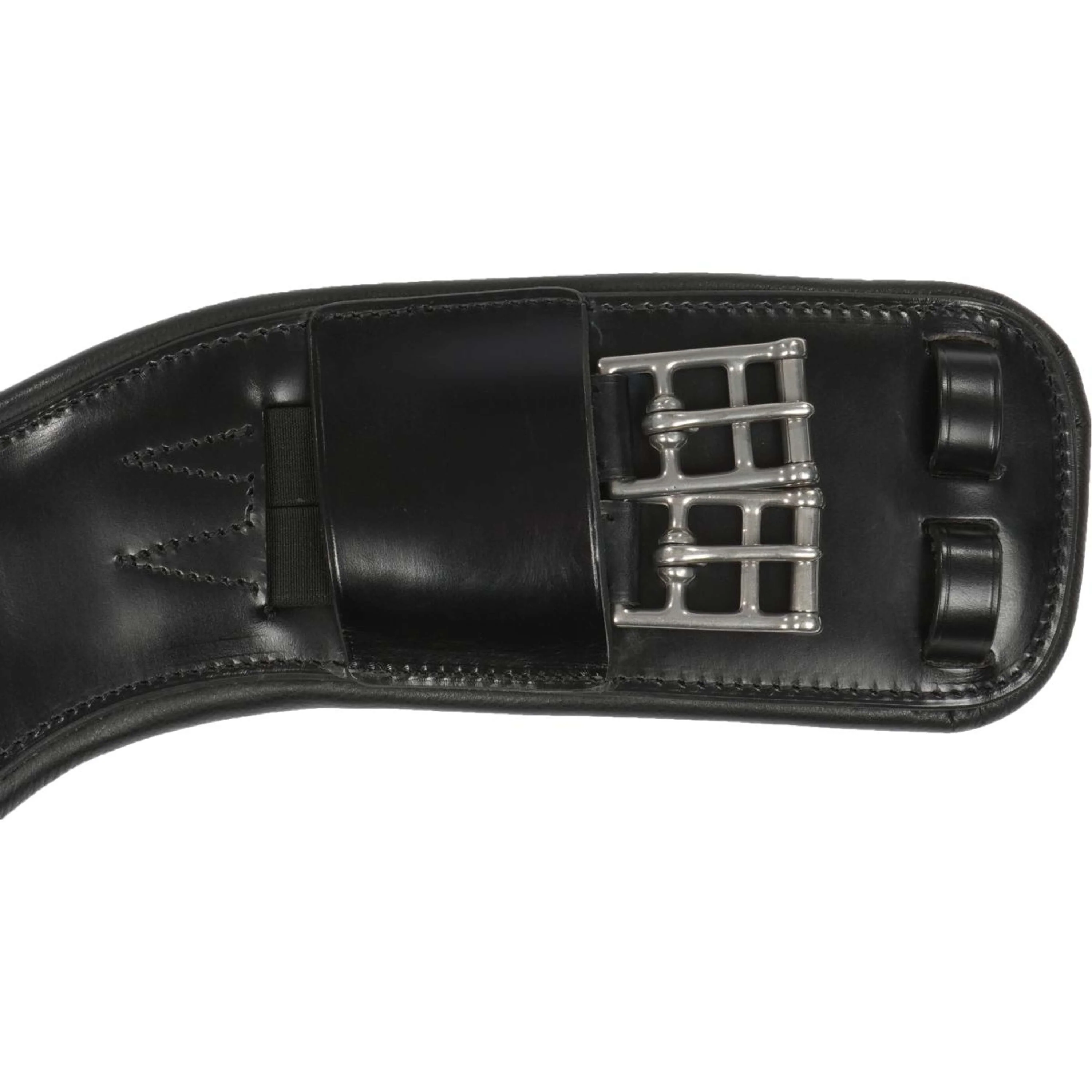 ANKY Sangle Cuir Dressage Anatomique 2 Côtés Élastique Noir - Image 5