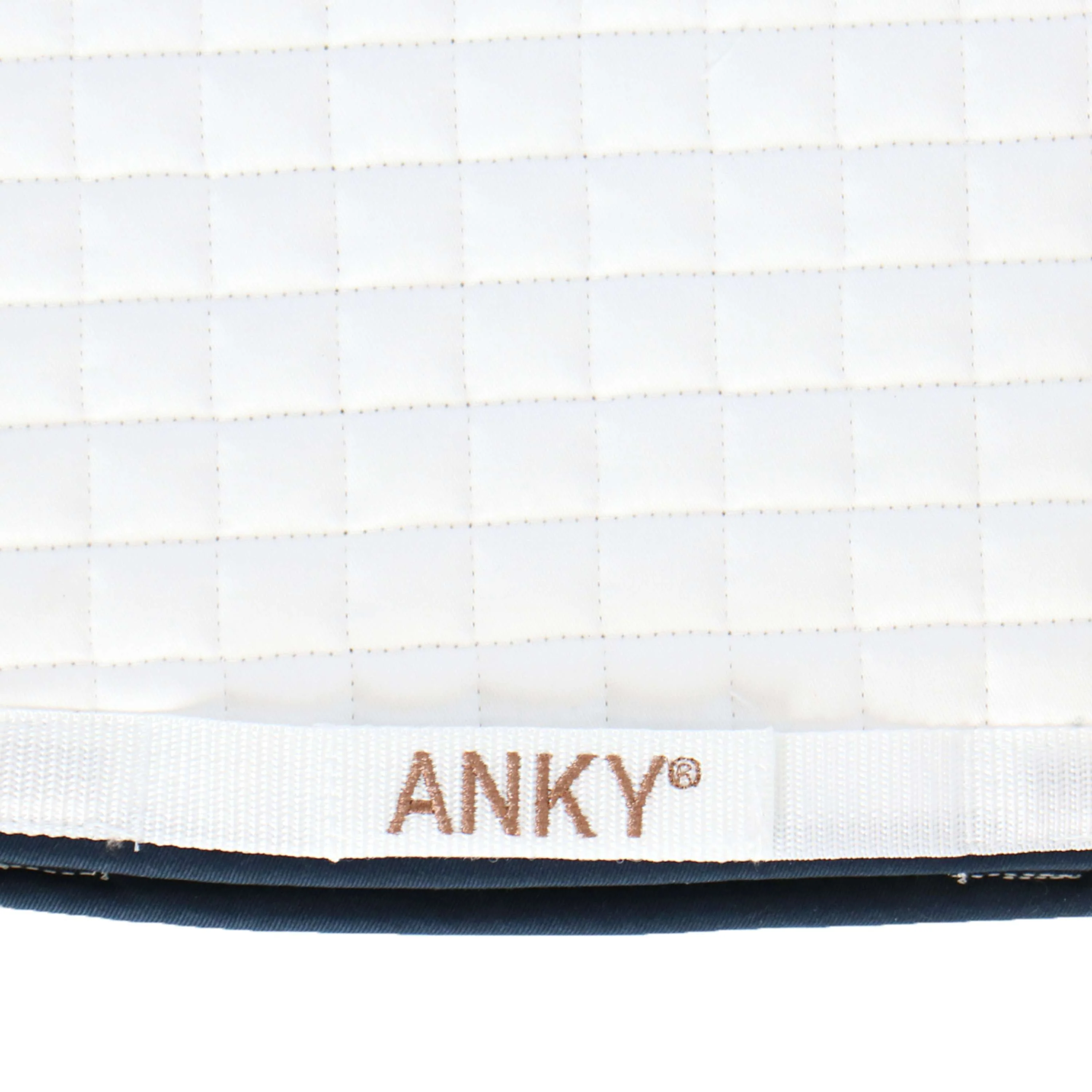 ANKY Tapis de Selle Cotton Twill Dressage Blanc - Image 3