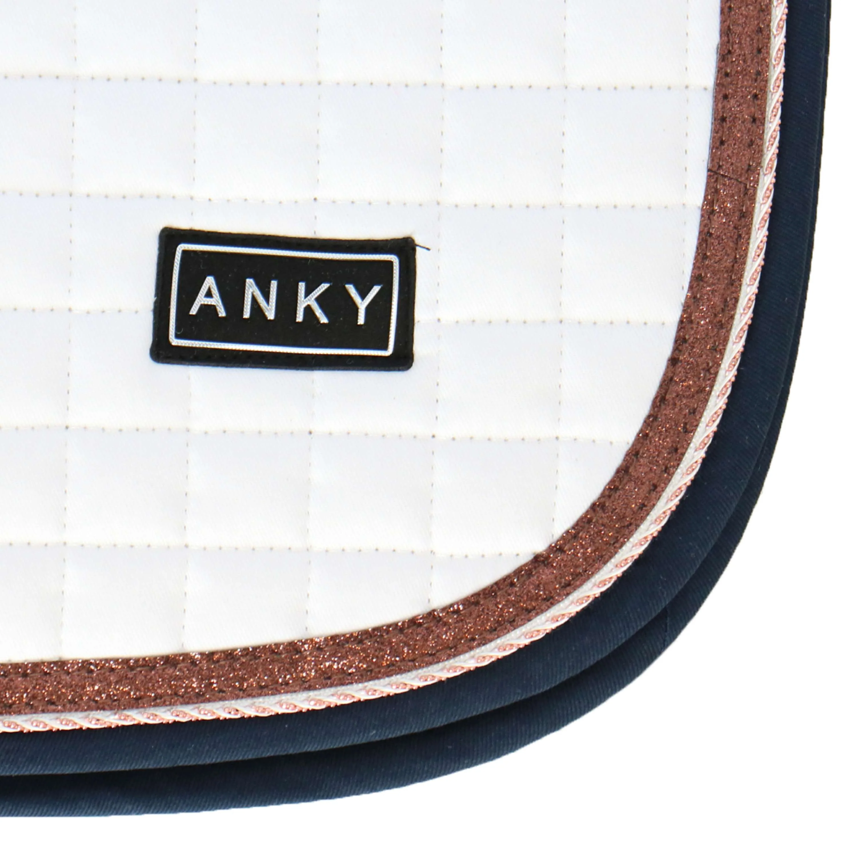 ANKY Tapis de Selle Cotton Twill Dressage Blanc - Image 4